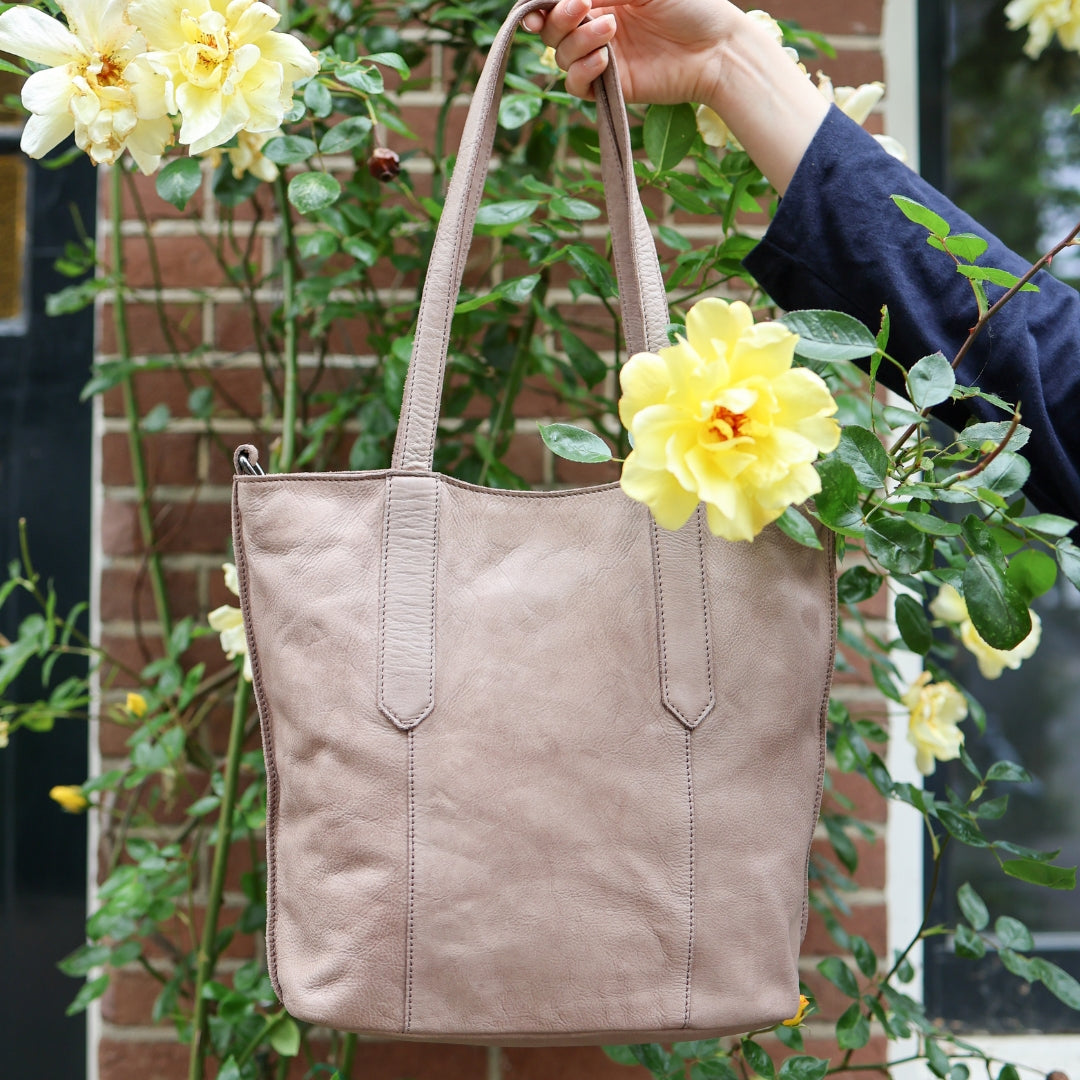 Hand/shoulderbag 'Liz' taupe