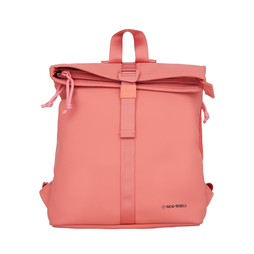 Branson - Mini waterafstotend rolltop rugzakje 'Los Angeles' 7L coral