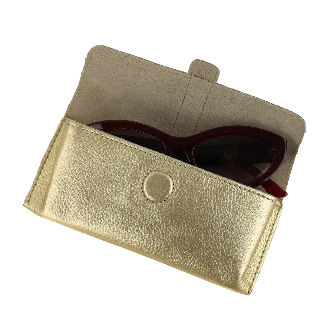 Glasses case 'Weta' champagne