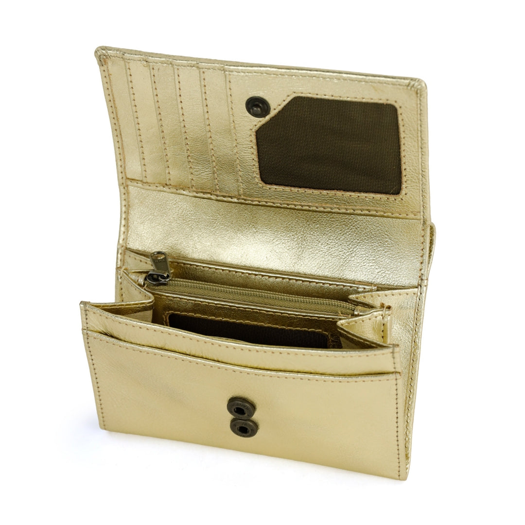 Overslag portemonnee 'Sweety' champagne