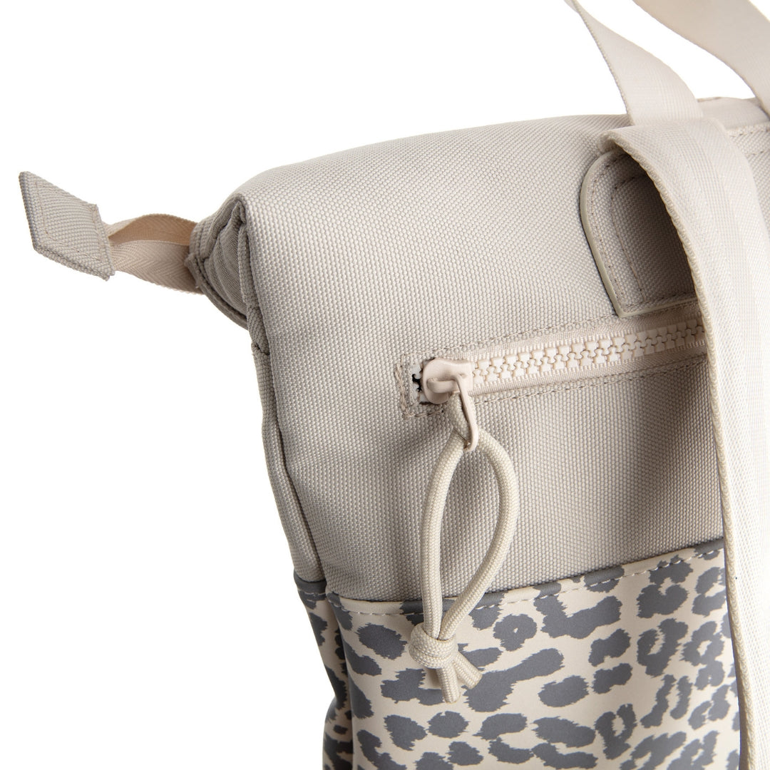 Urban Leopard - Mini water repellent rolltop backpack 'Los Angeles' 7L beige