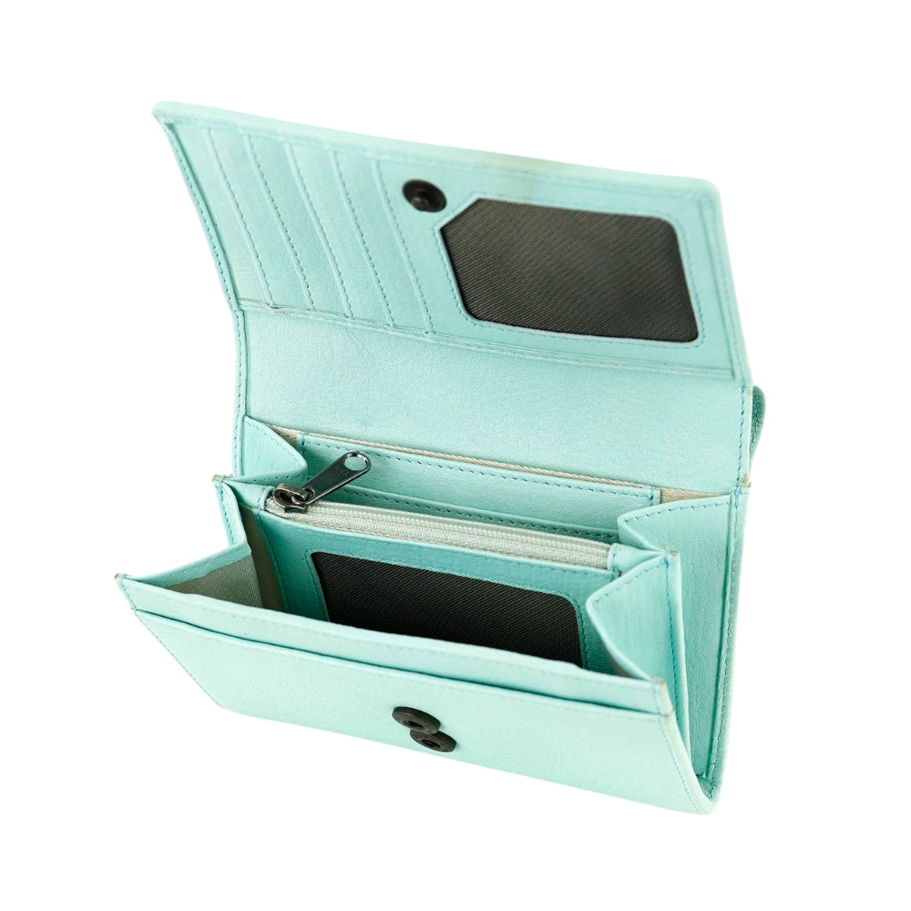 RFID Wrap wallet 'Sweety' jade