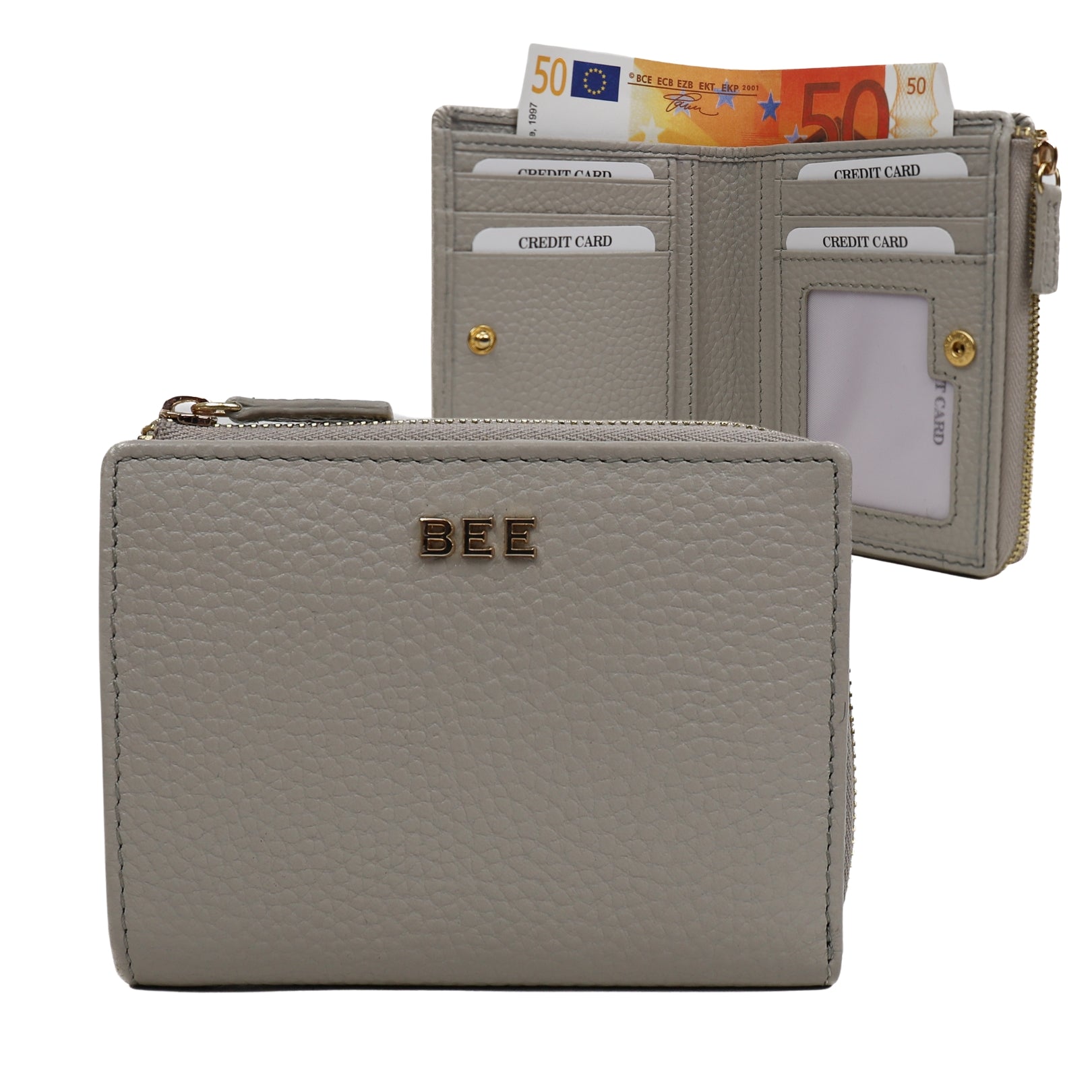 Zip wallet 'Vida' Ivory