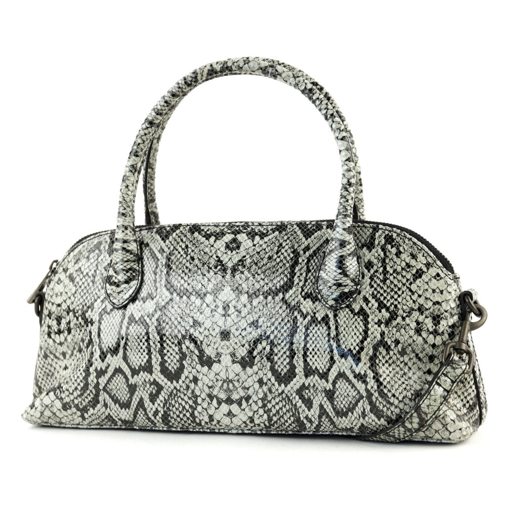 Hand-/schoudertasje 'Gaia' snake grey