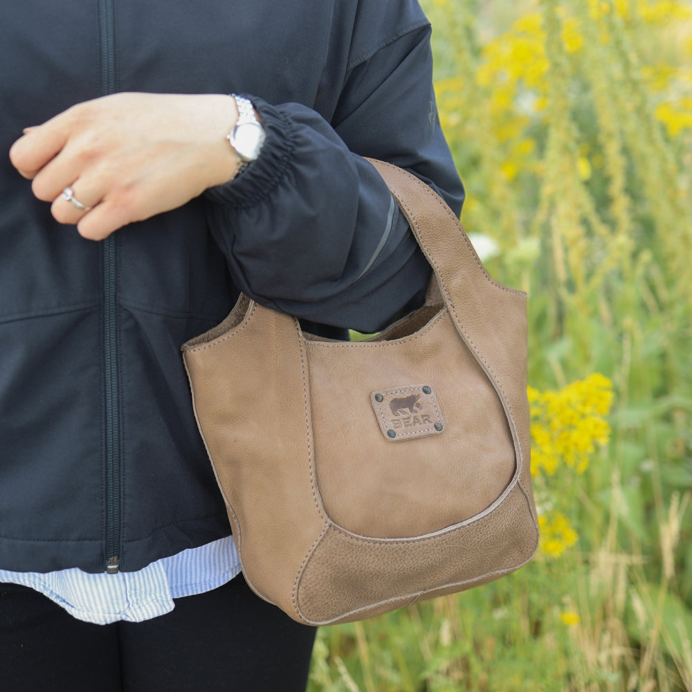 Klein hand-/schoudertasje 'Carol' taupe