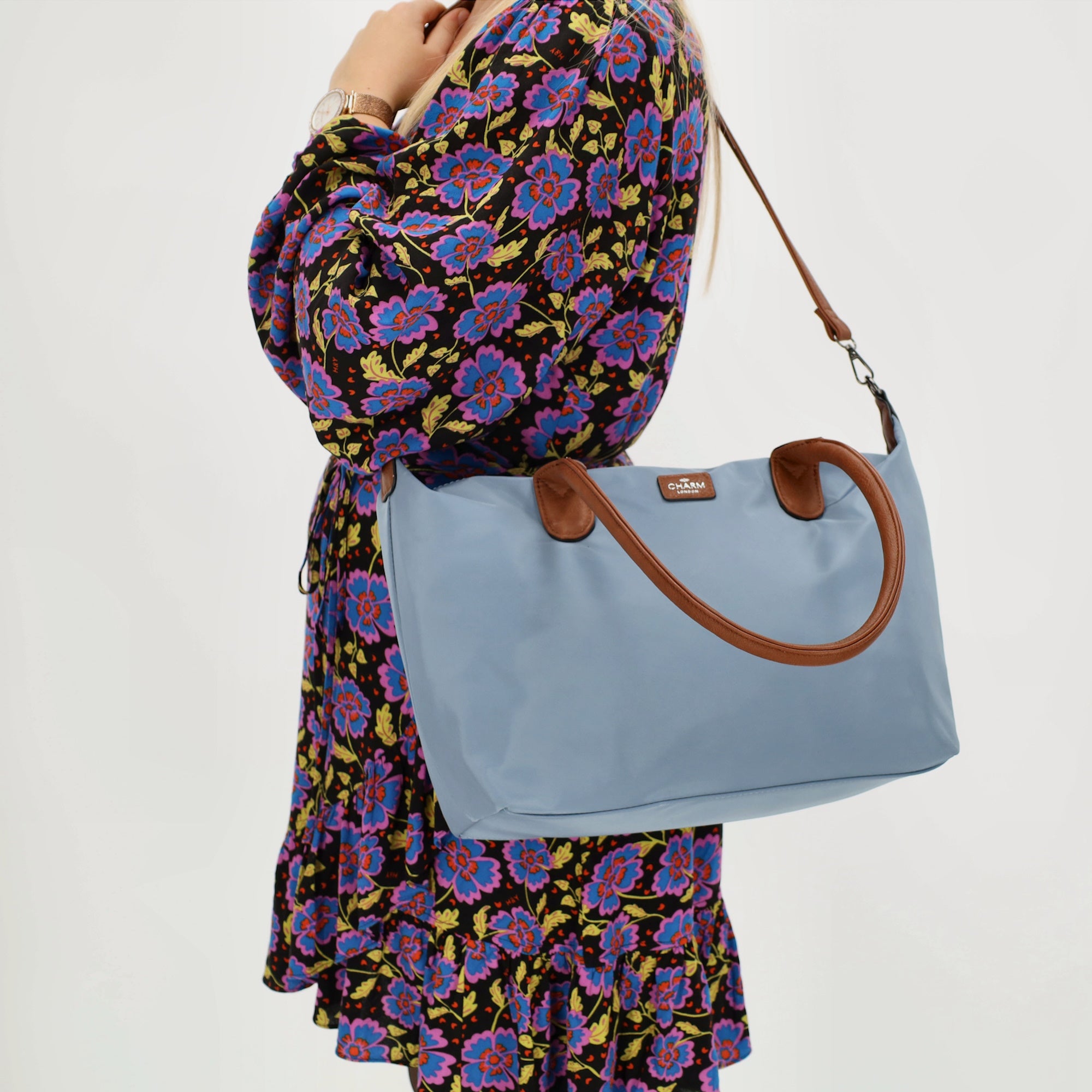 Buckingham Shopper steel blue