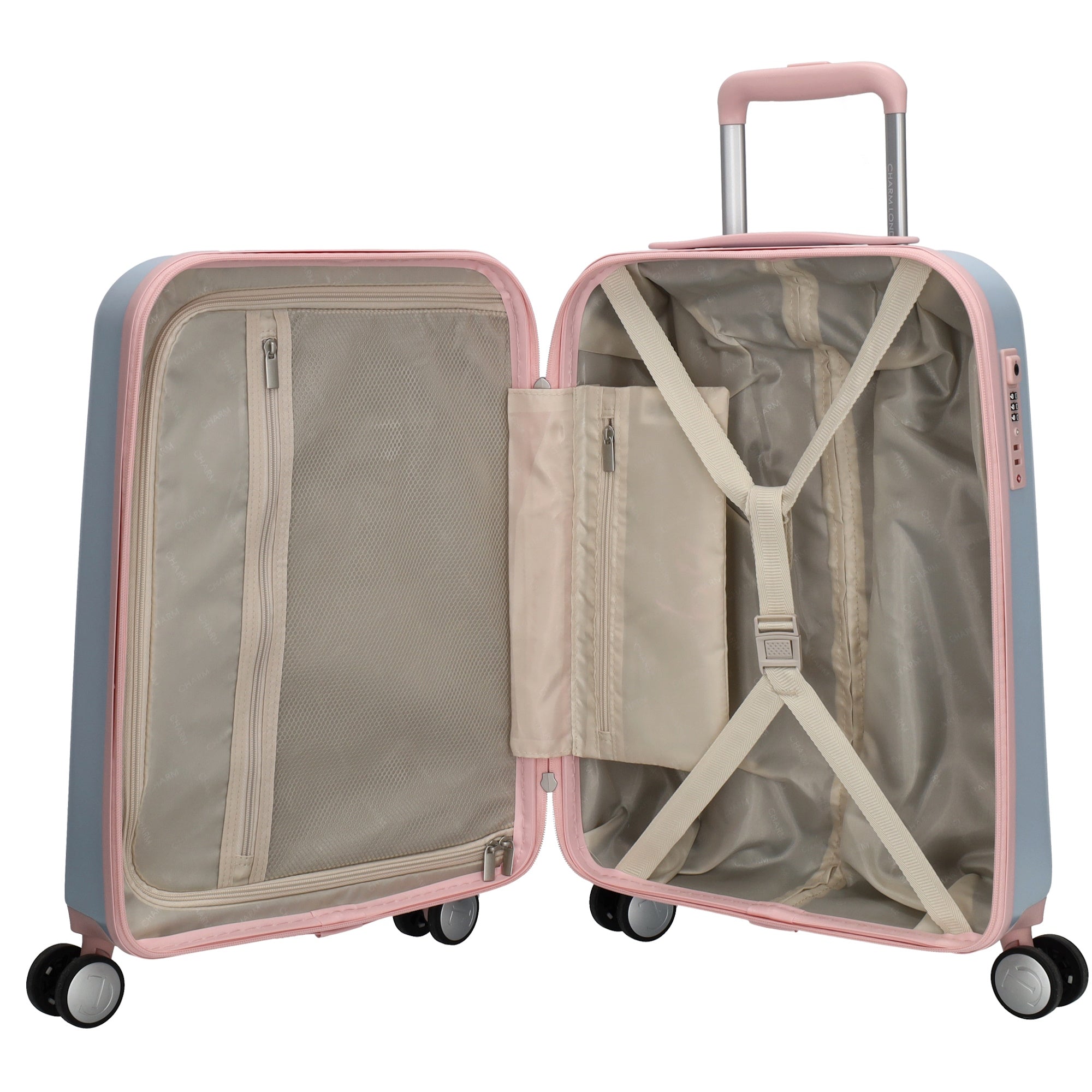 Capetown - Handbagage trolley S babyblauw