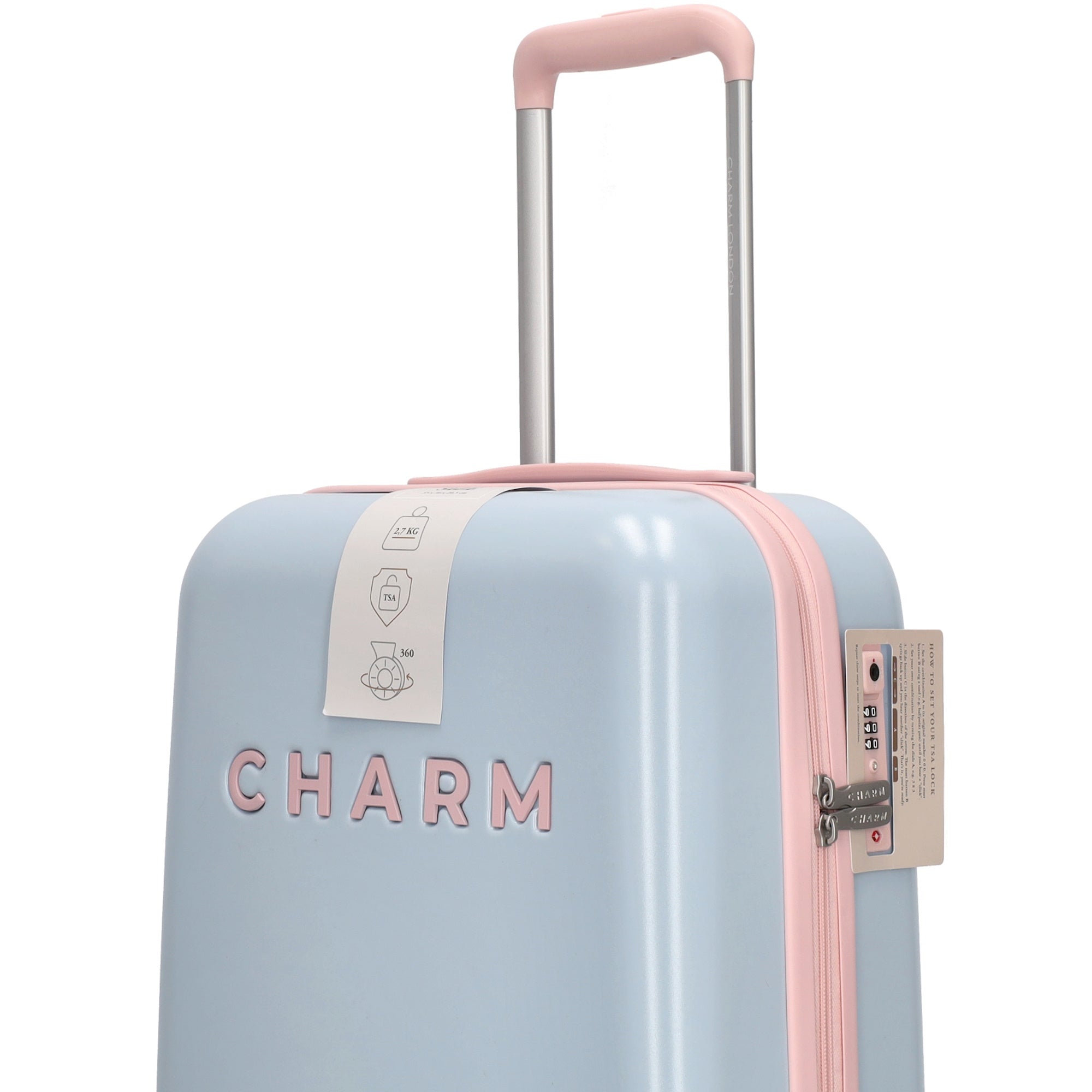 Capetown - Handbagage trolley S babyblauw