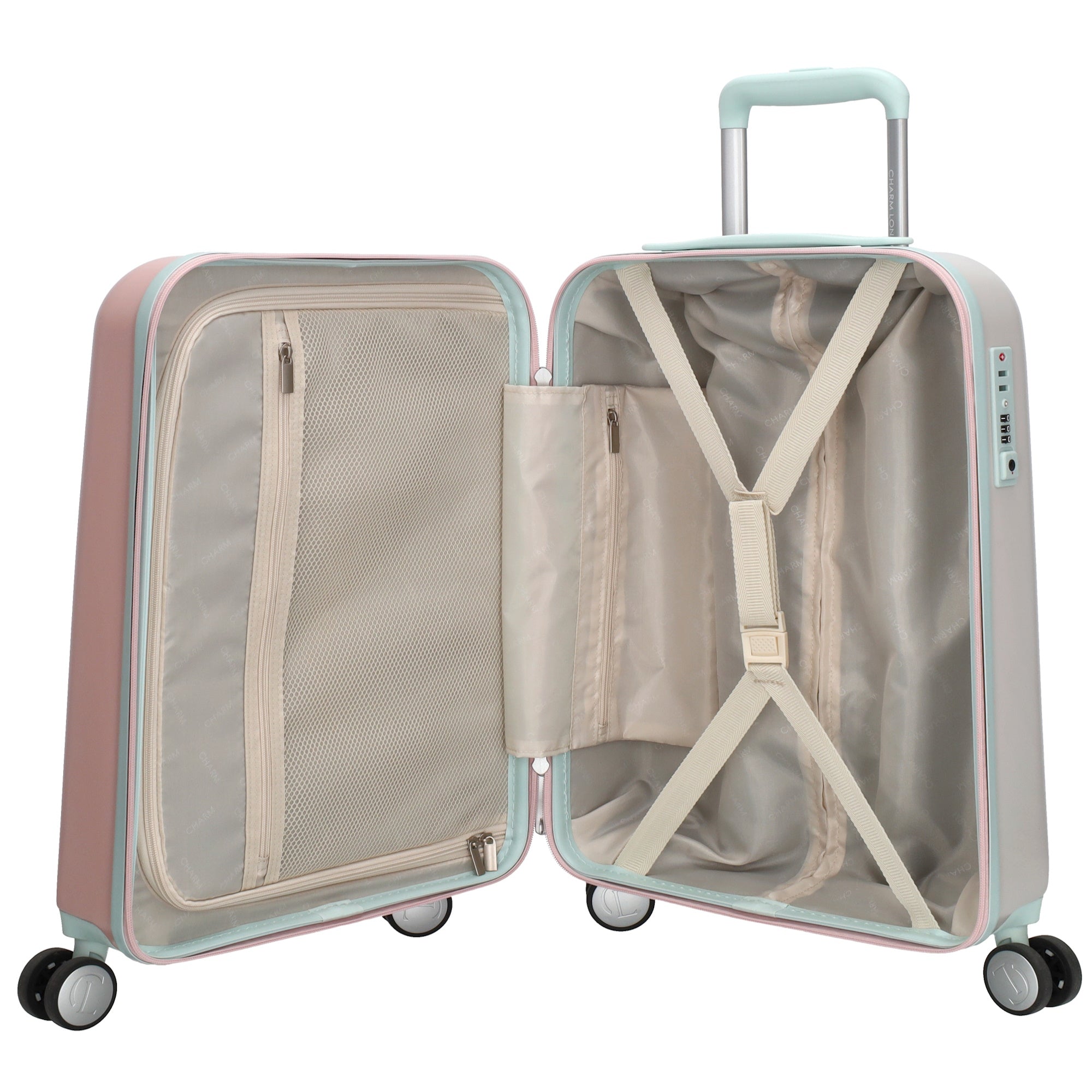 Capetown - Handbagage trolley S lichtroze