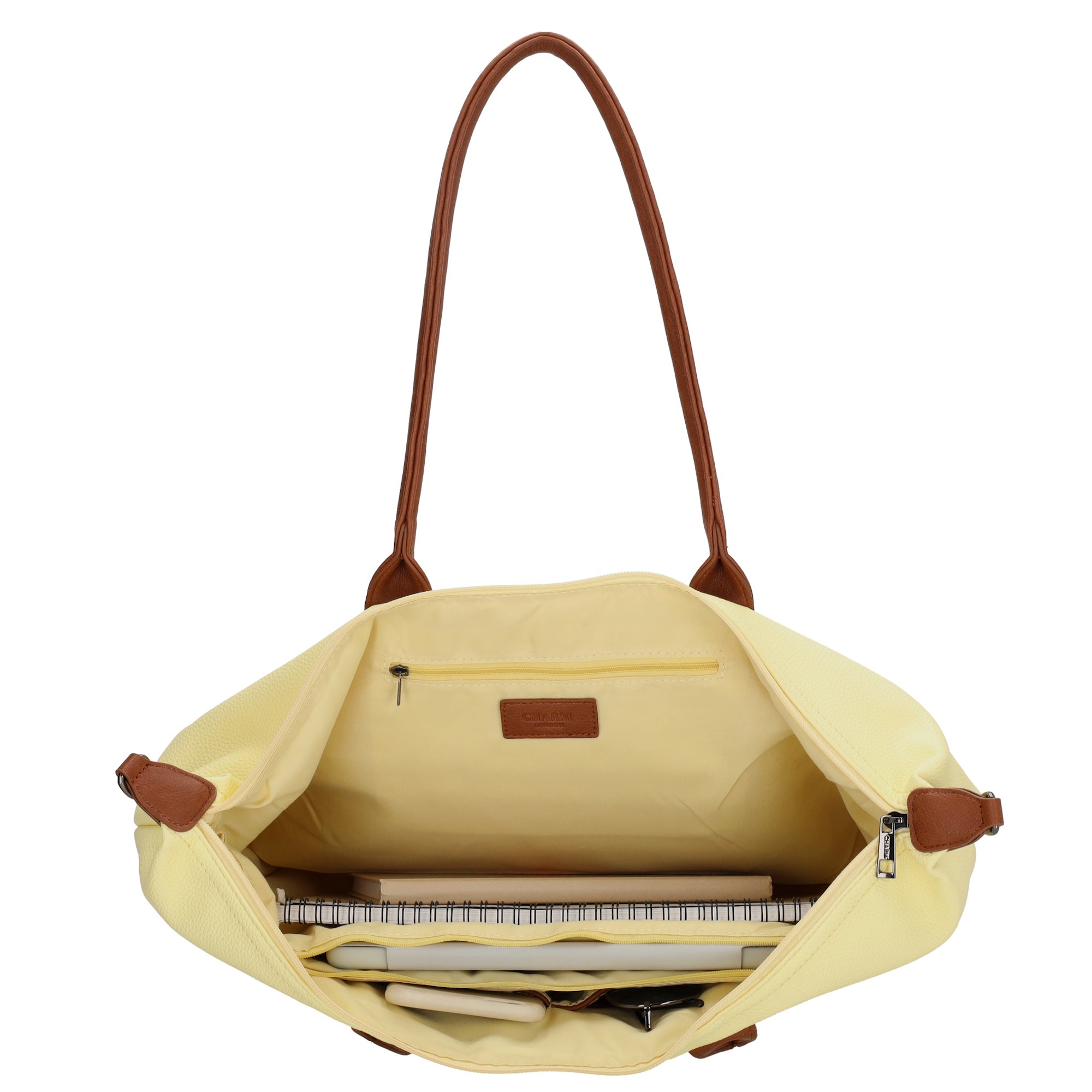 Buckingham Laptoptas 15.6 inch zacht geel