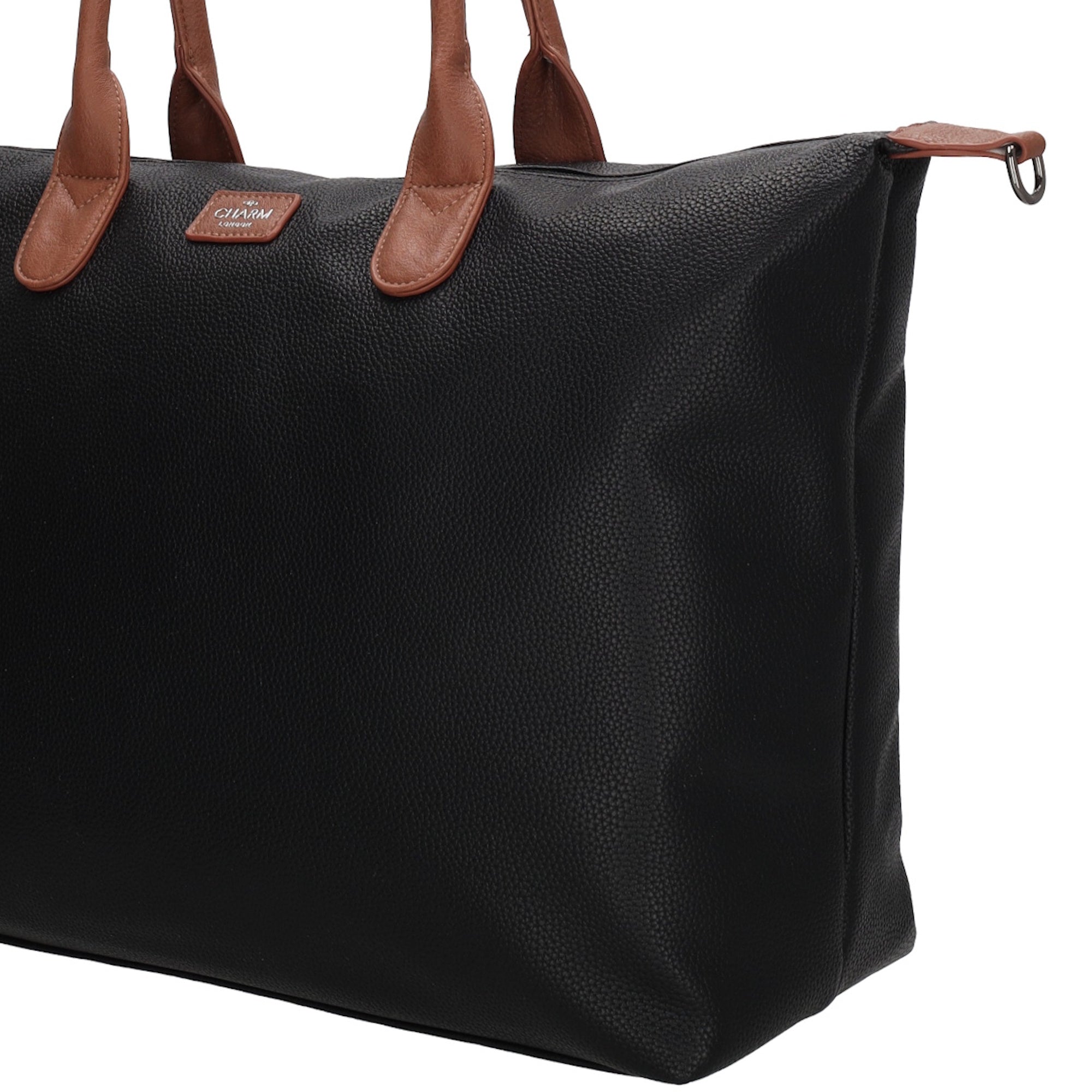 Buckingham Laptoptas 15.6 inch zwart-cognac