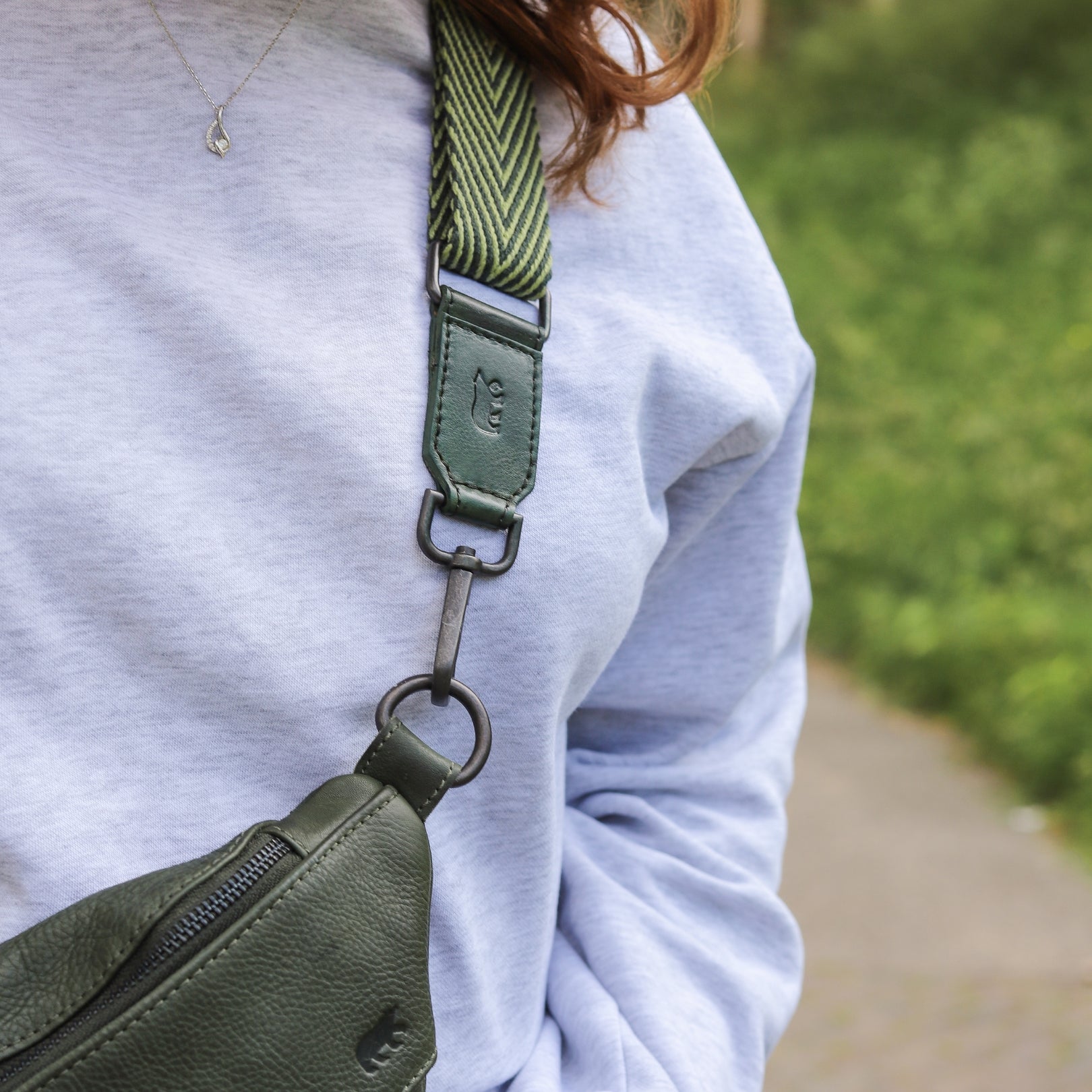 Bag strap 'Arrow' groen