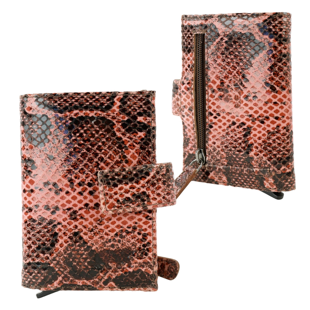 RFID Pasjeshouder 'Elsie' snake pink
