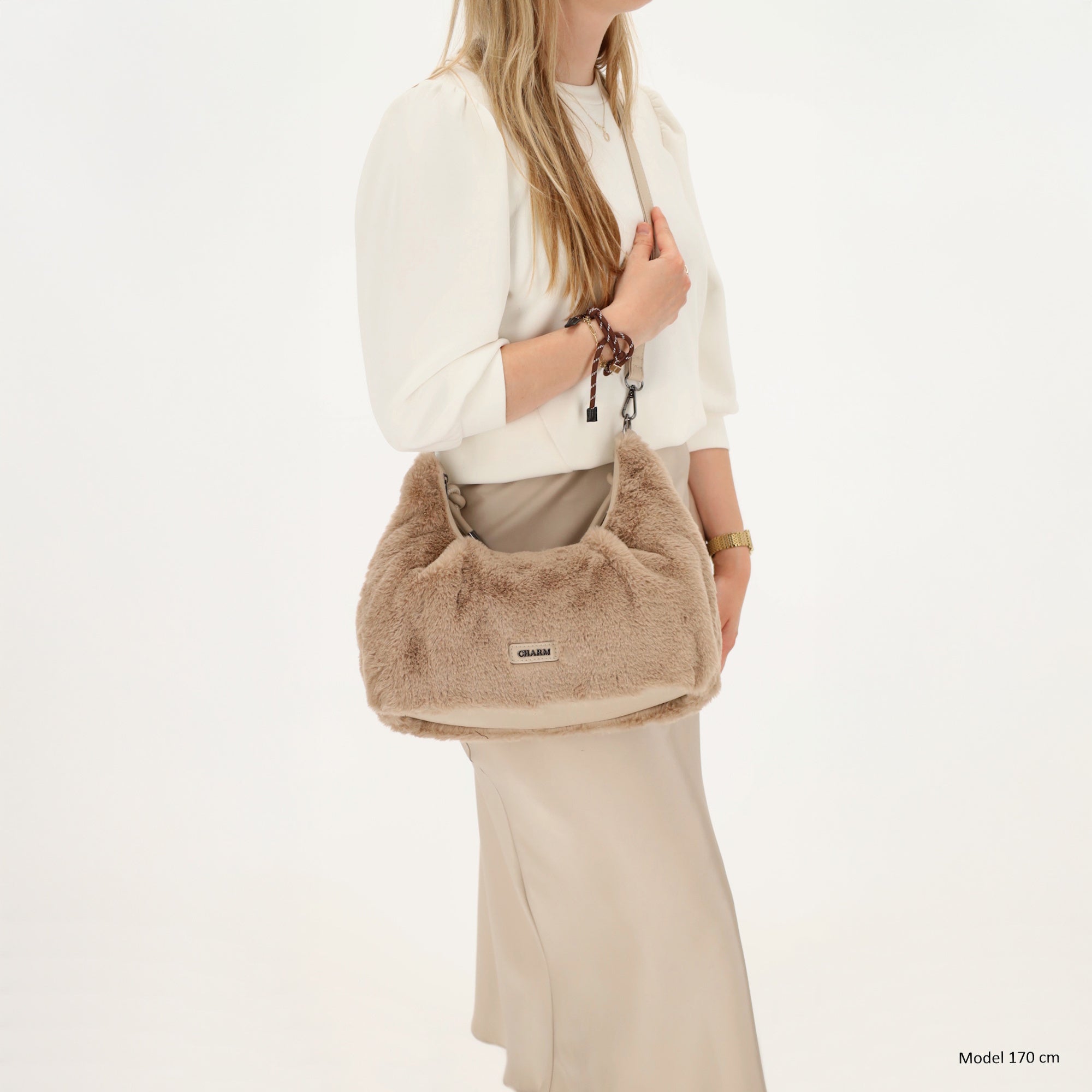 Oslo - Handbag/shoulder bag M taupe