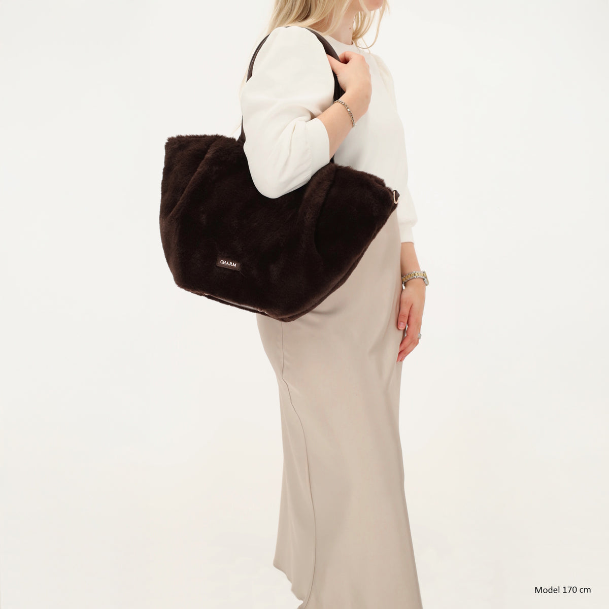Dubai Deluxe - shopper donkerbruin