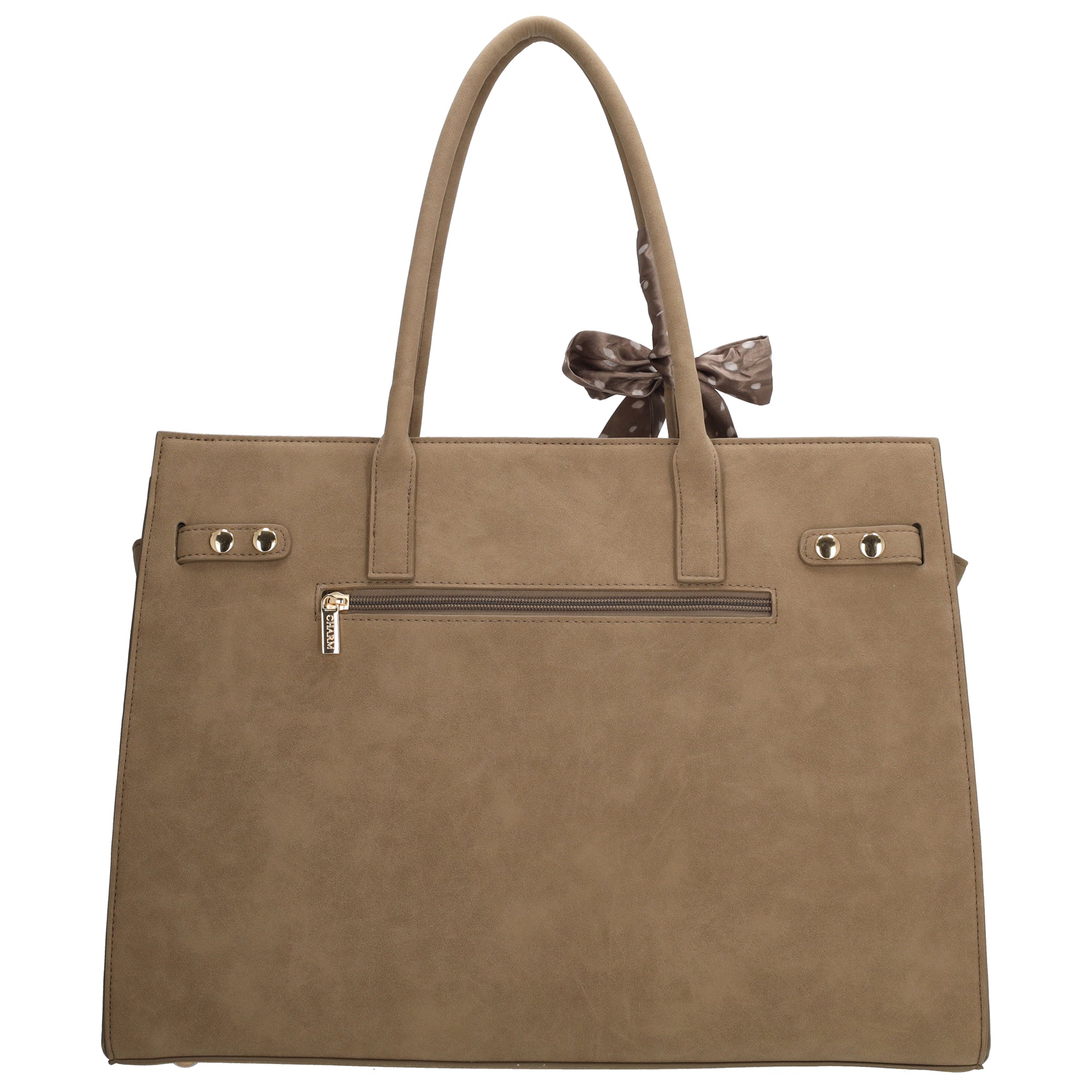 The Hamptons Village - Suèdine Laptoptas 15.6” taupe
