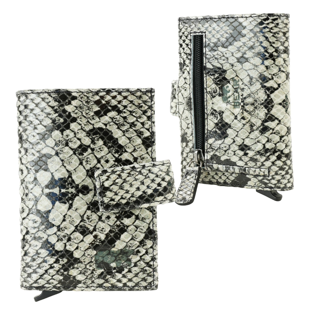 RFID Pasjeshouder 'Elsie' snake grey