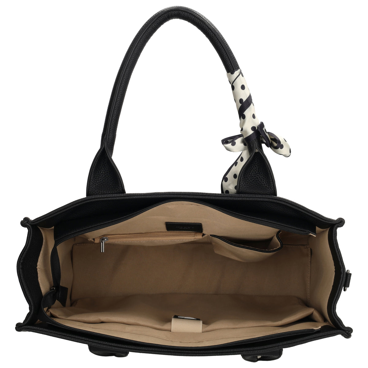 Bond Avenue - Sacoche pour ordinateur portable 15.6” noire à motif à pois