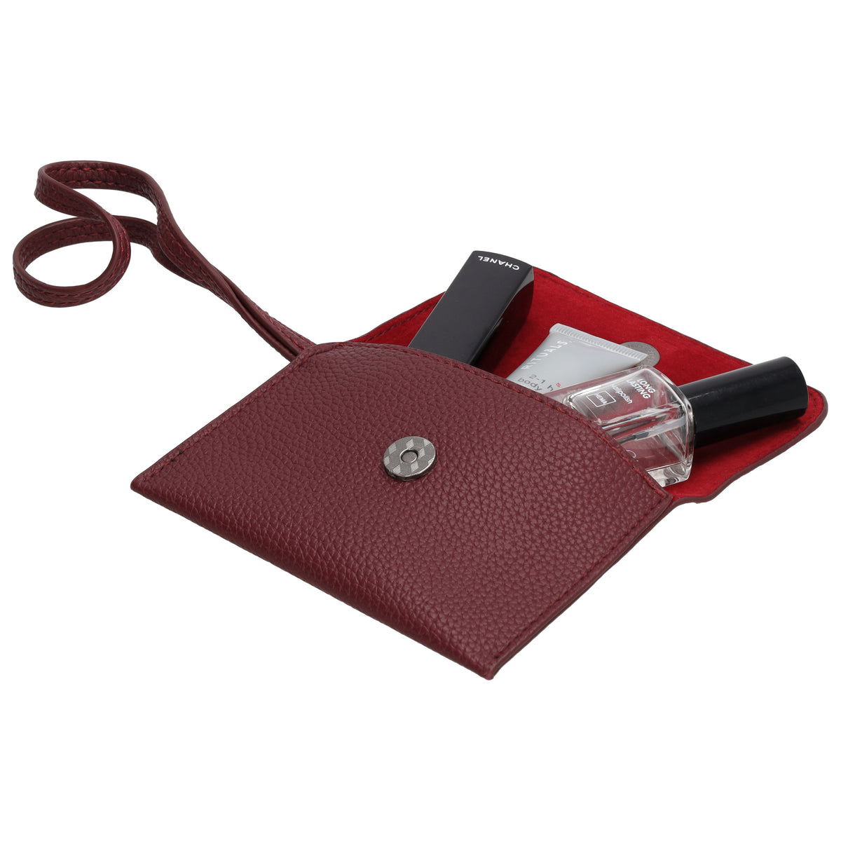 Bond Avenue - Sacoche pour ordinateur portable 15.6” bordeaux à motif à pois