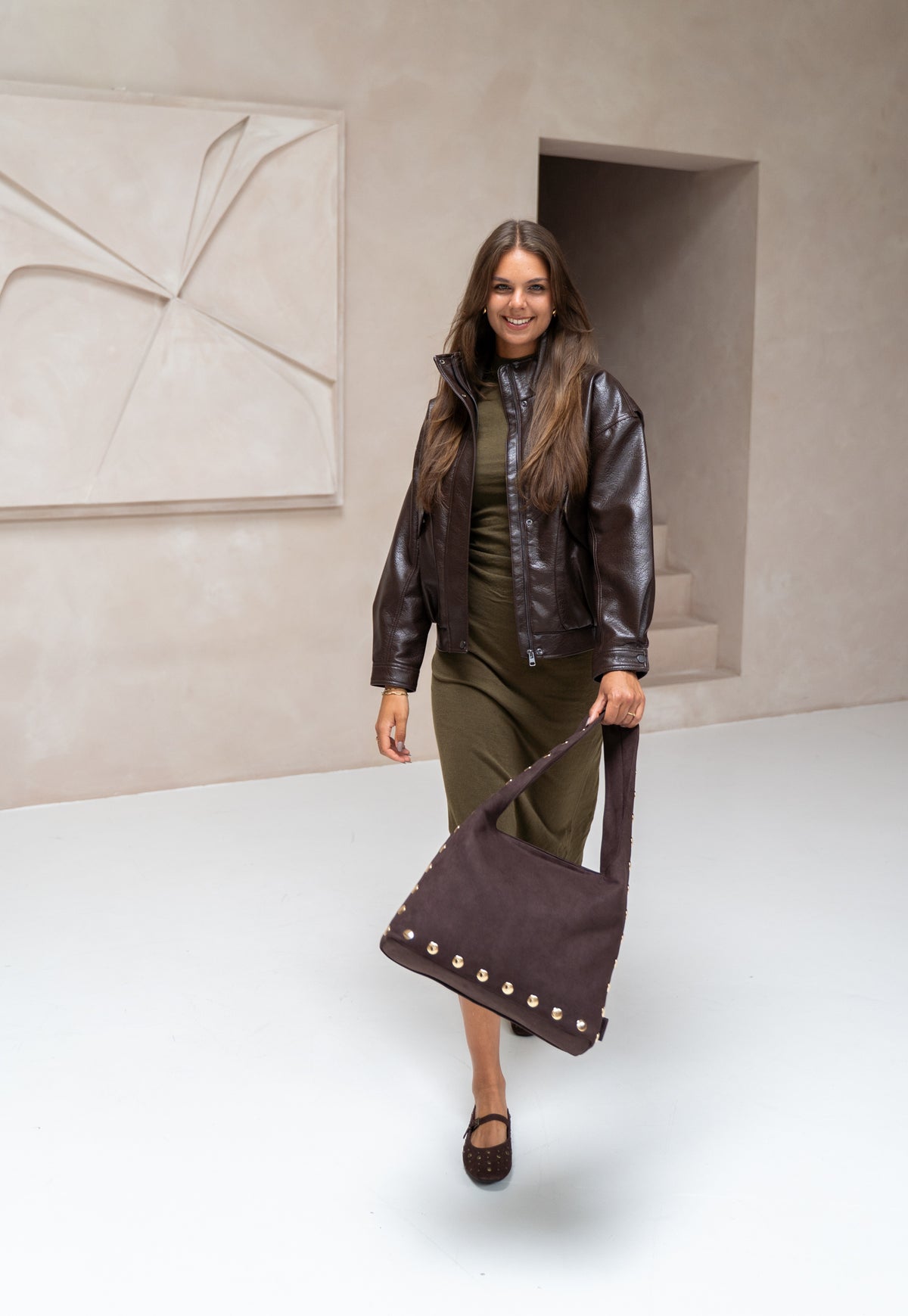 Zebra Trends 'Lilou' Shopper donkerbruin