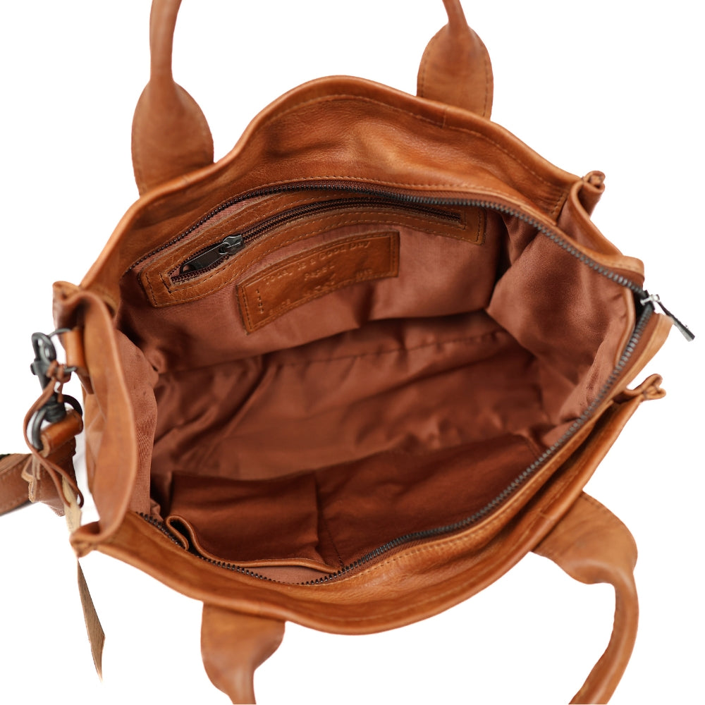 Tote bag 'Pepe' L cognac
