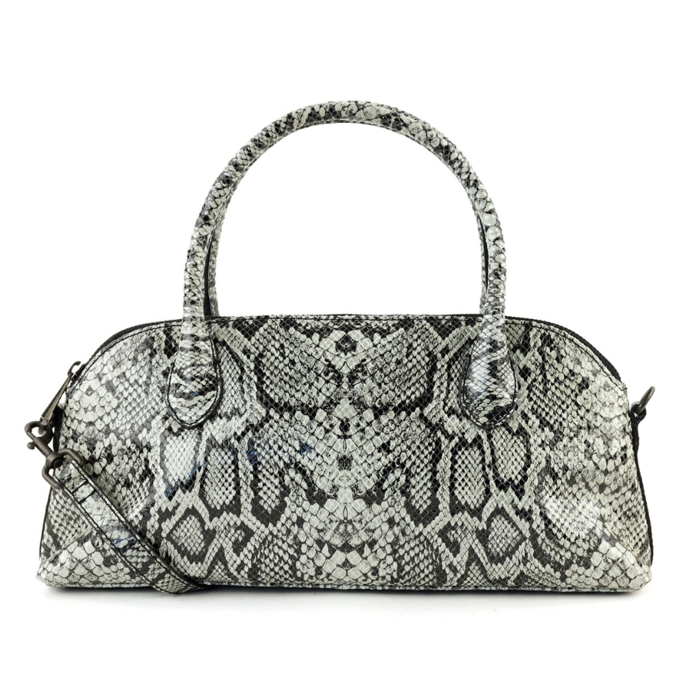 Hand-/schoudertasje 'Gaia' snake grey