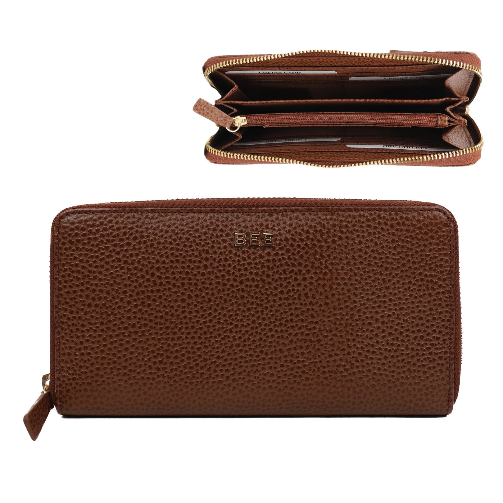 Zip wallet 'Mykki' Tipping Tan