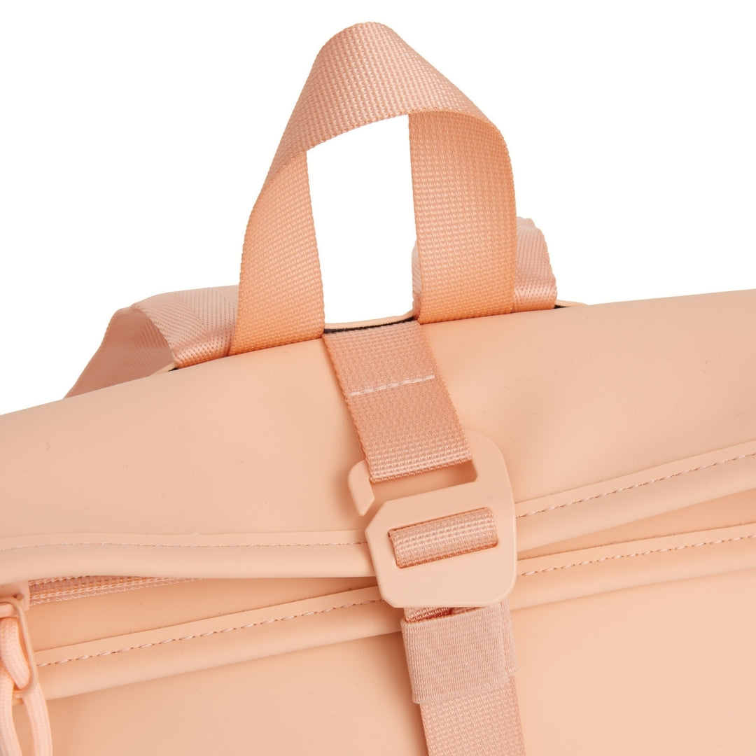 Branson - Mini waterafstotend rolltop rugzakje 'Los Angeles' 7L salmon