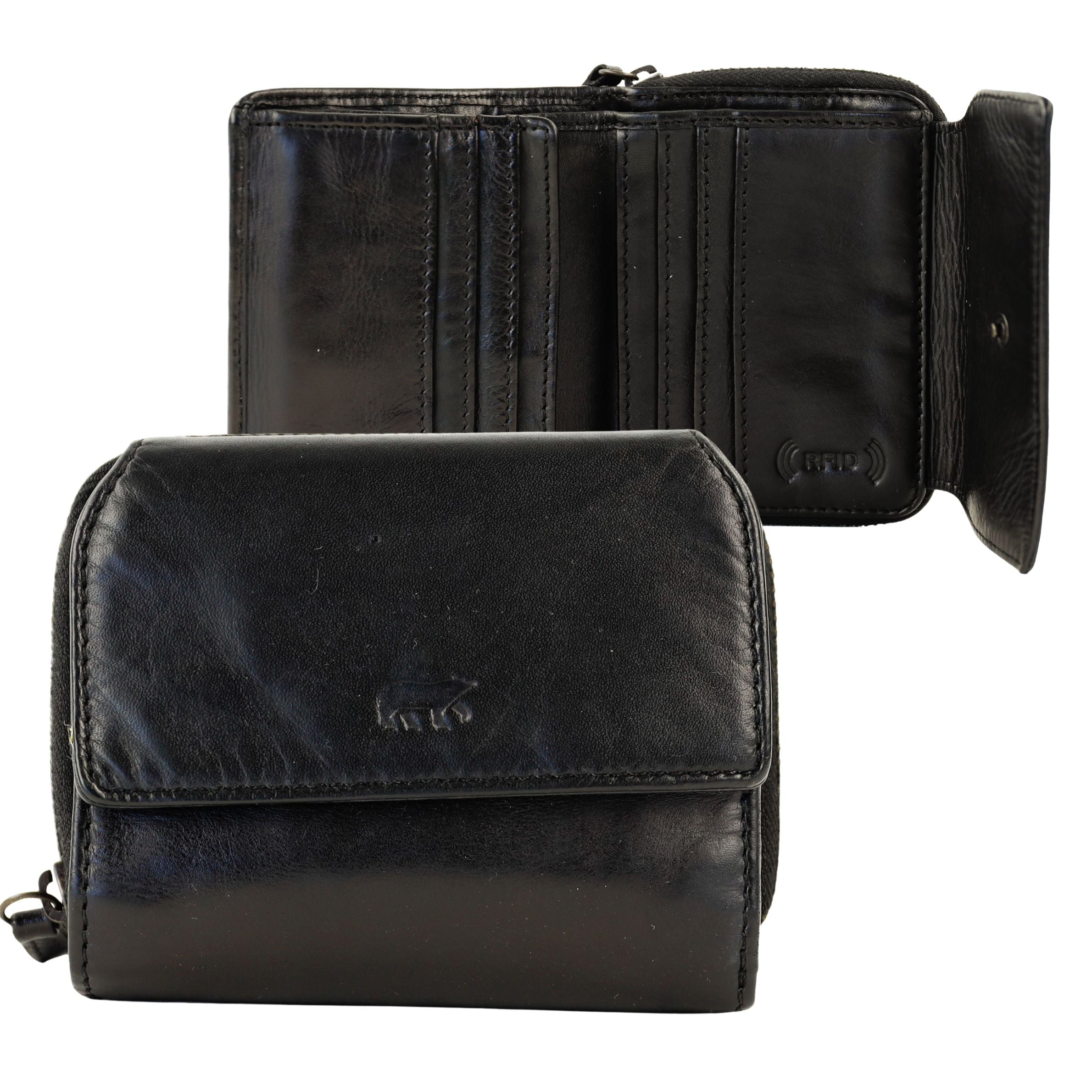 RFID Zipper wallet 'Britt' black