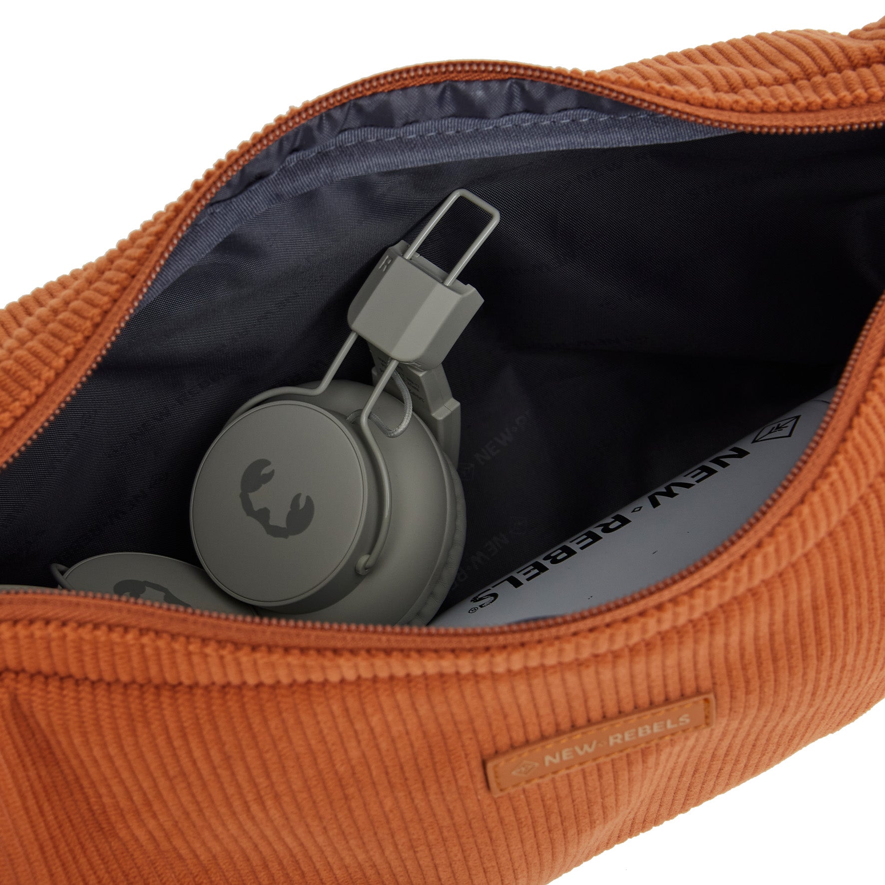 Ribbi - Schoudertasje 'Rose' coffee brown