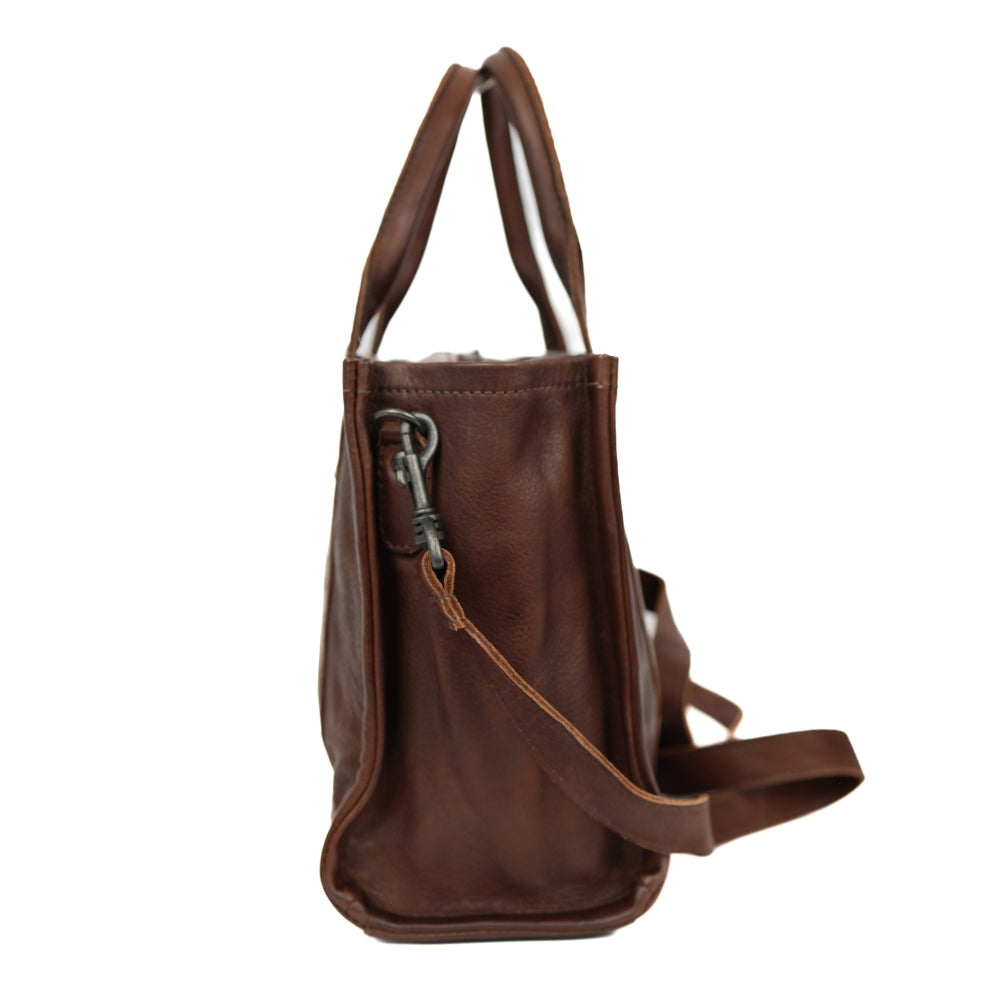 Tote bag 'Pepe' M dark brown