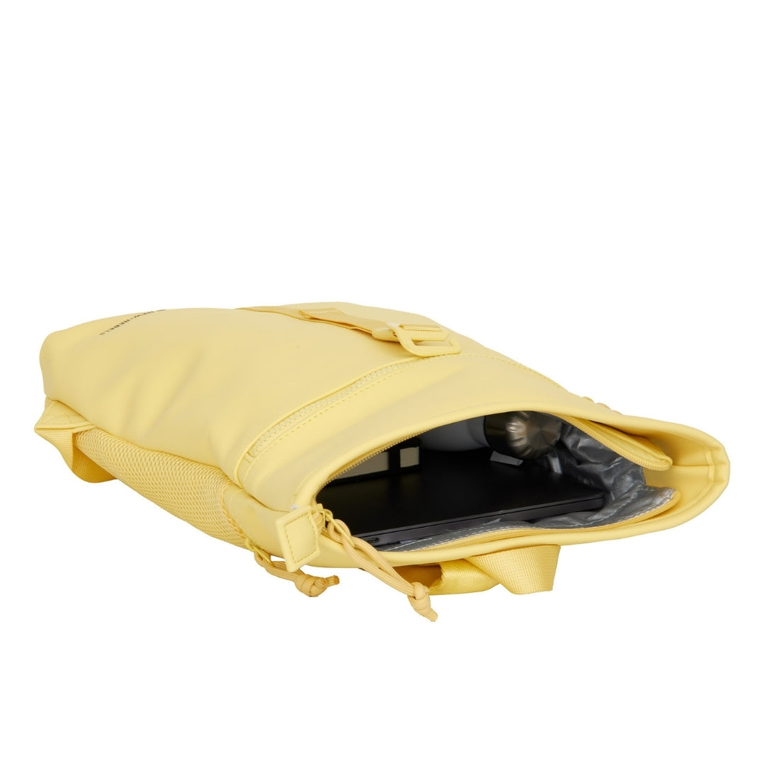 Branson - Mini waterafstotend rolltop rugzakje 'Los Angeles' 7L butter yellow