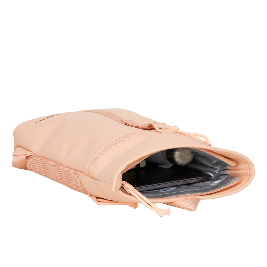 Branson - Mini waterafstotend rolltop rugzakje 'Los Angeles' 7L salmon