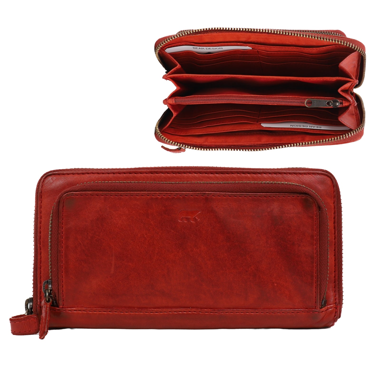 Zipper wallet 'Isa' red - CL 14851