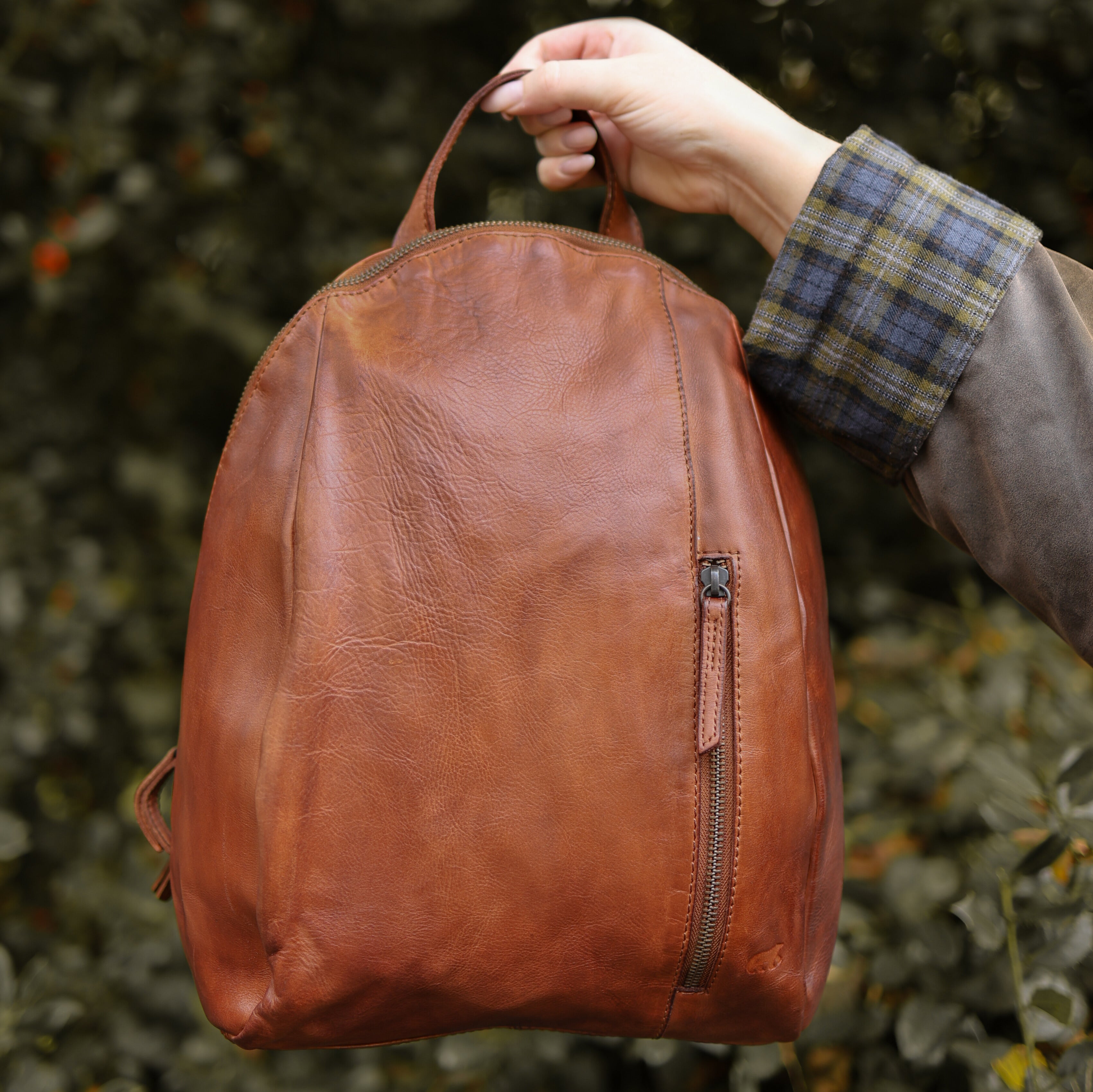 Middelgrote rugzak 'Monika' cognac