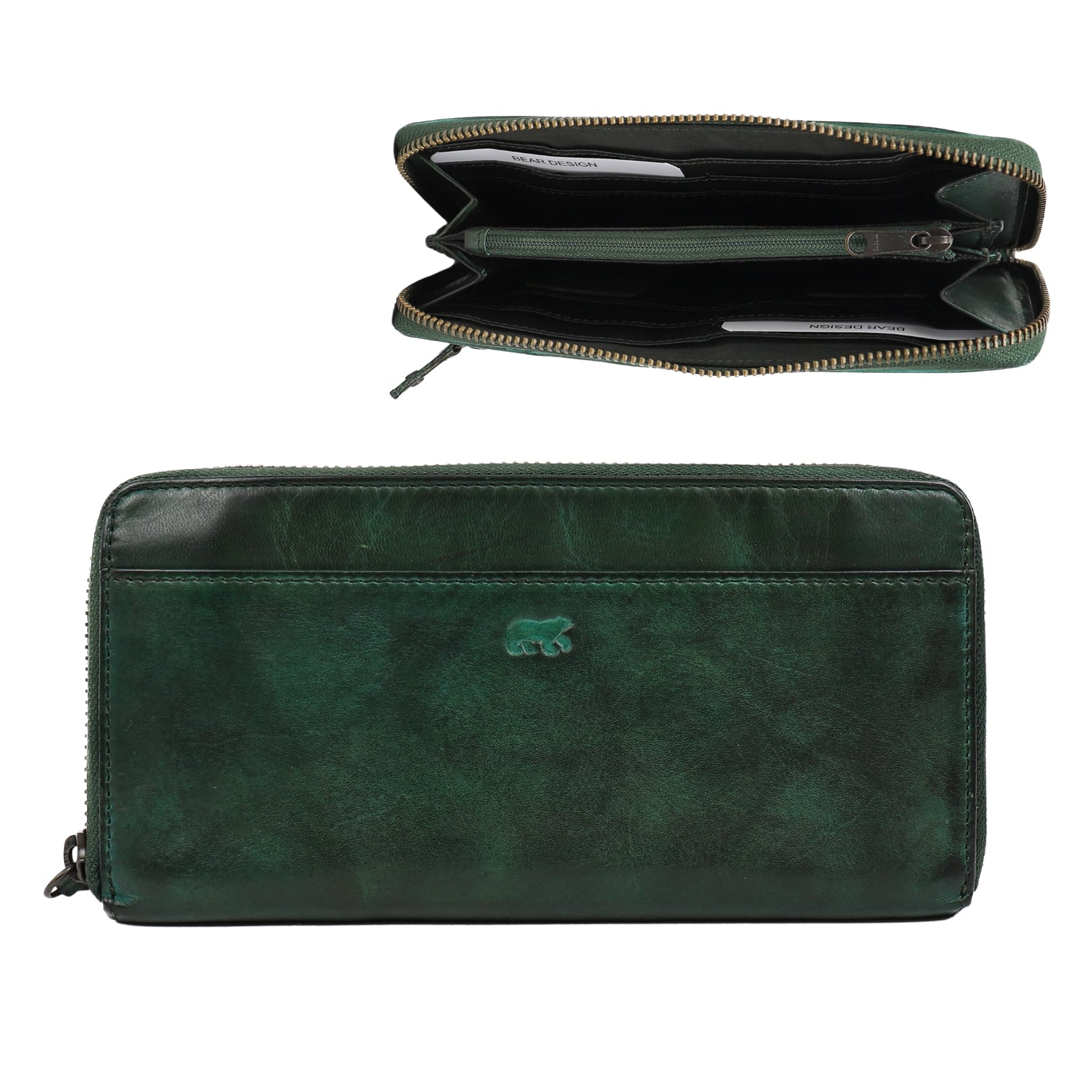 Zipper wallet 'Sofie' green - CL 15882