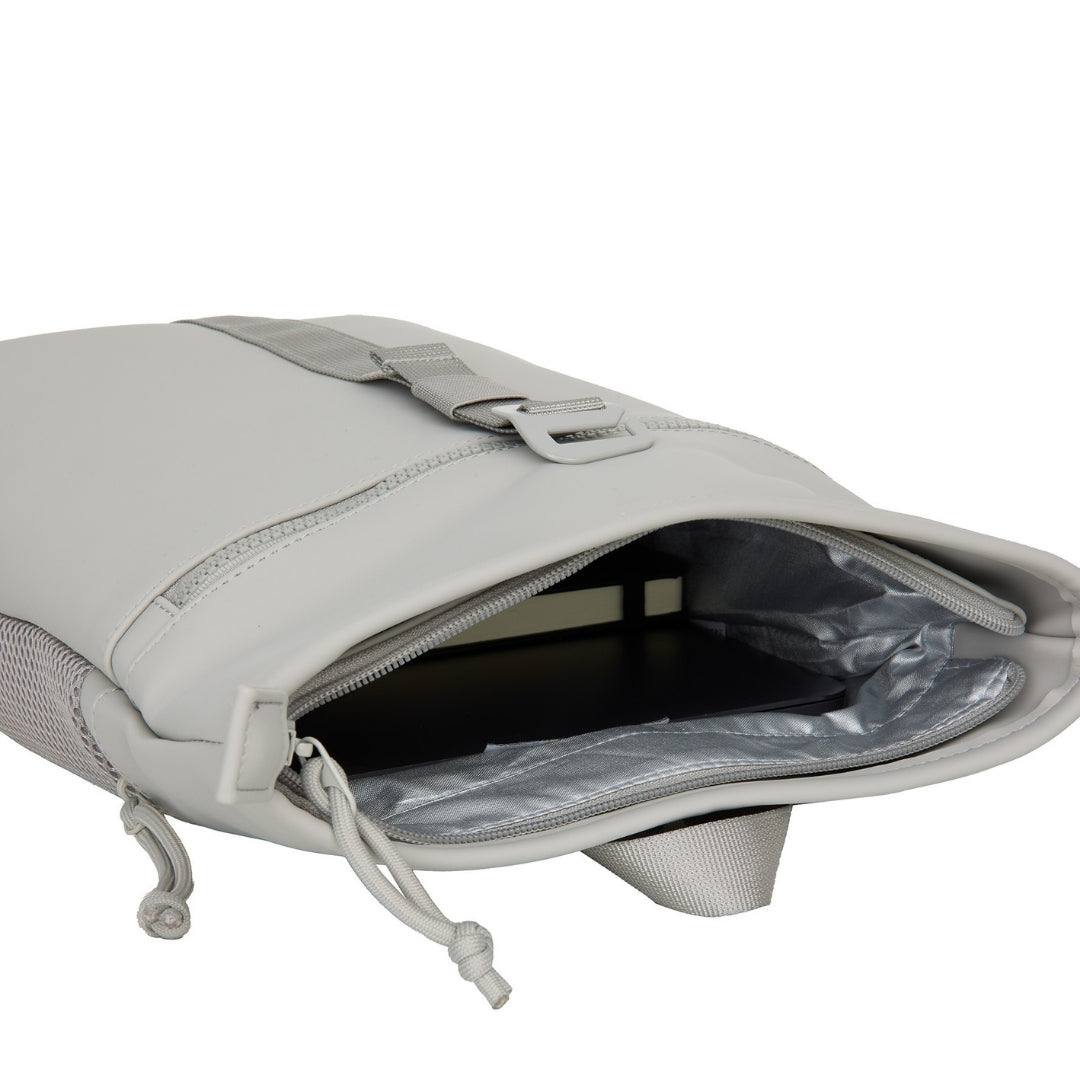 Branson - Mini waterafstotend rolltop rugzakje 'Los Angeles' 7L grey