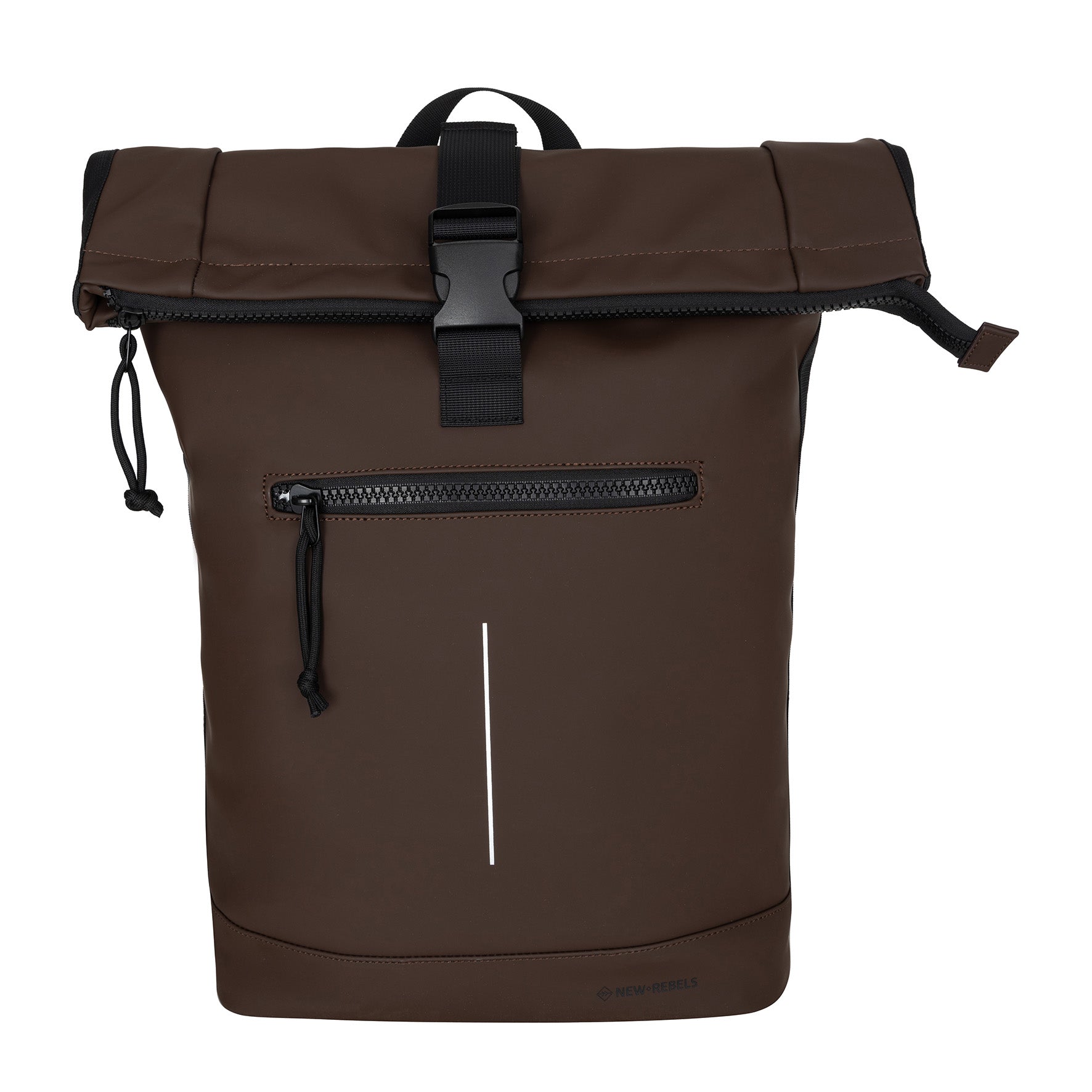 Mart - Waterrepellent rolltop backpack 'New York' mocca 17-21L