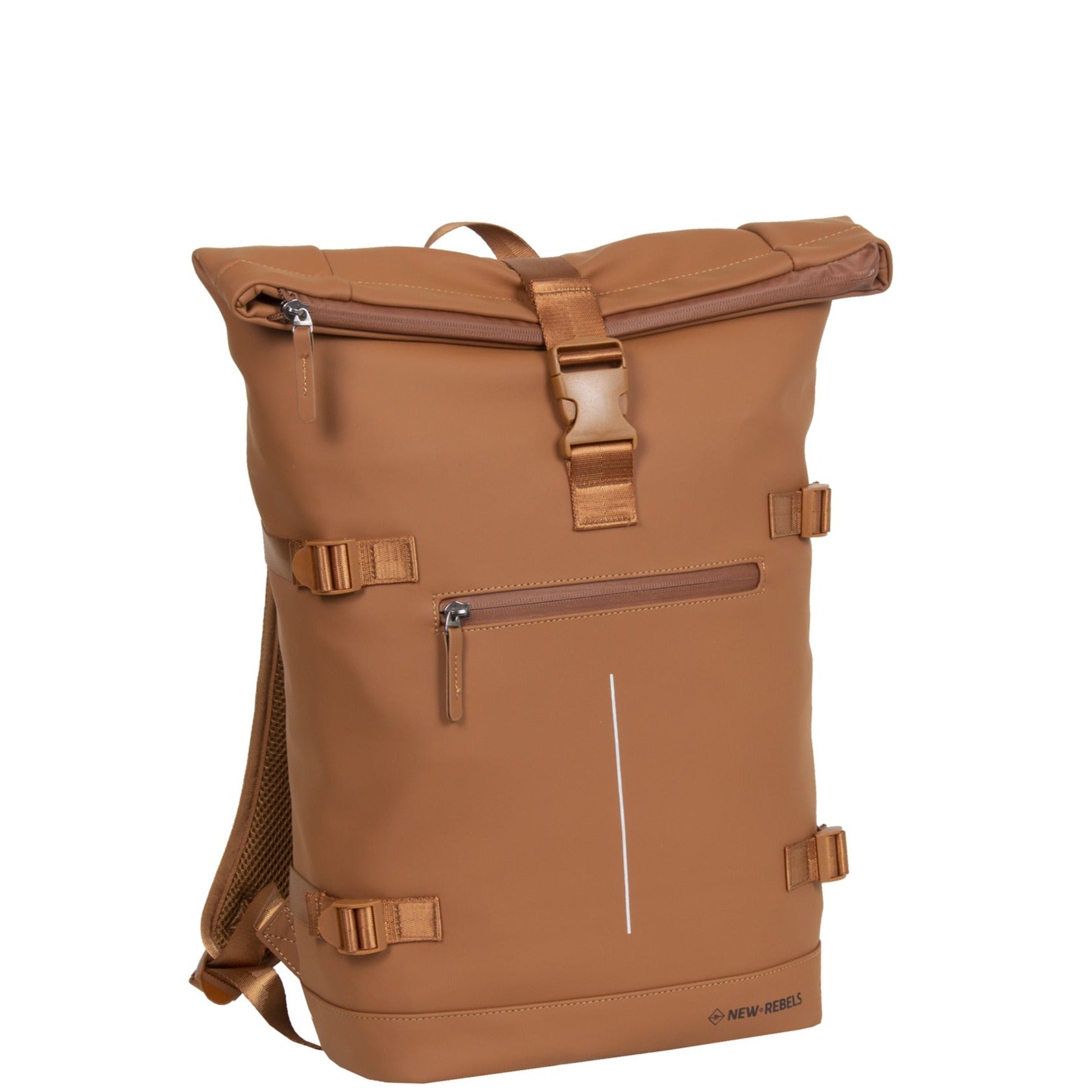 Water-repellent backpack 'William' cognac 17L