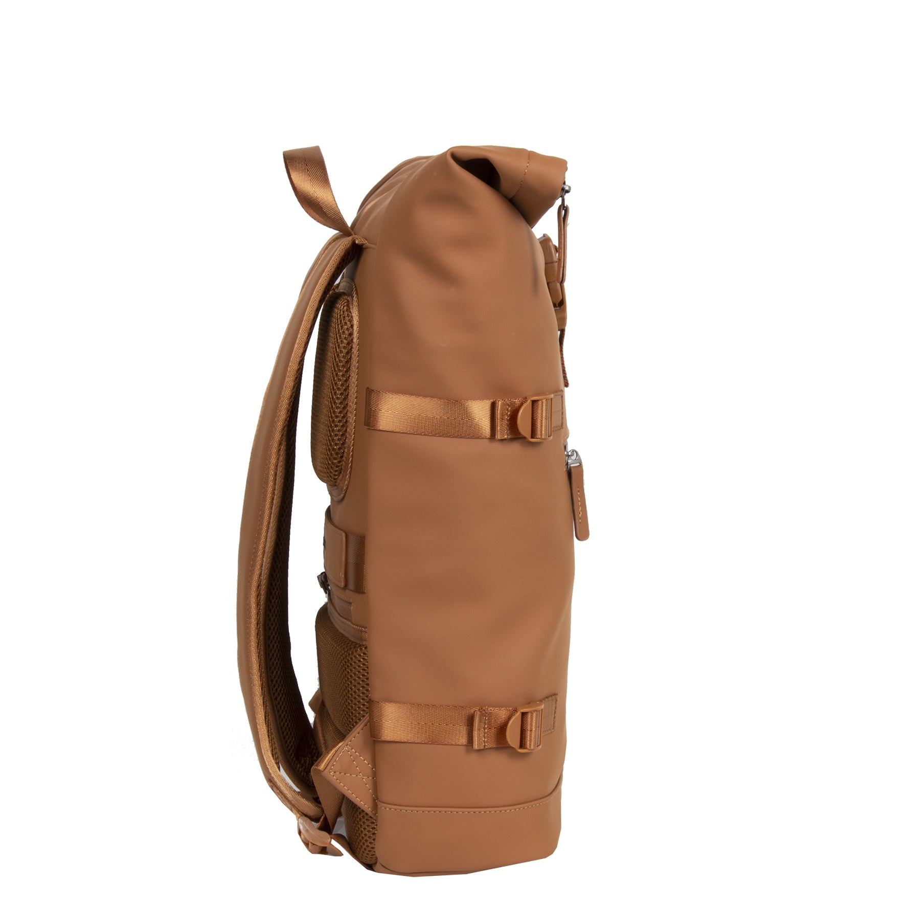 Water-repellent backpack 'William' cognac 17L