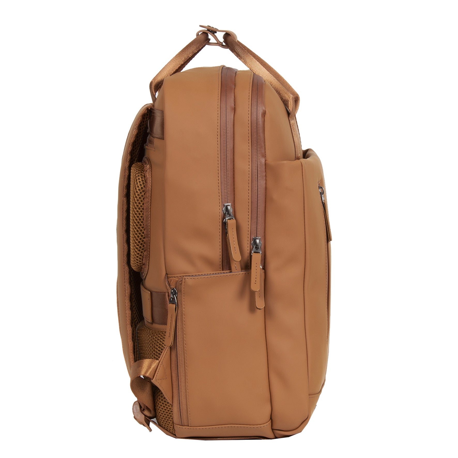 Water-repellent backpack 'Milwaukee' cognac