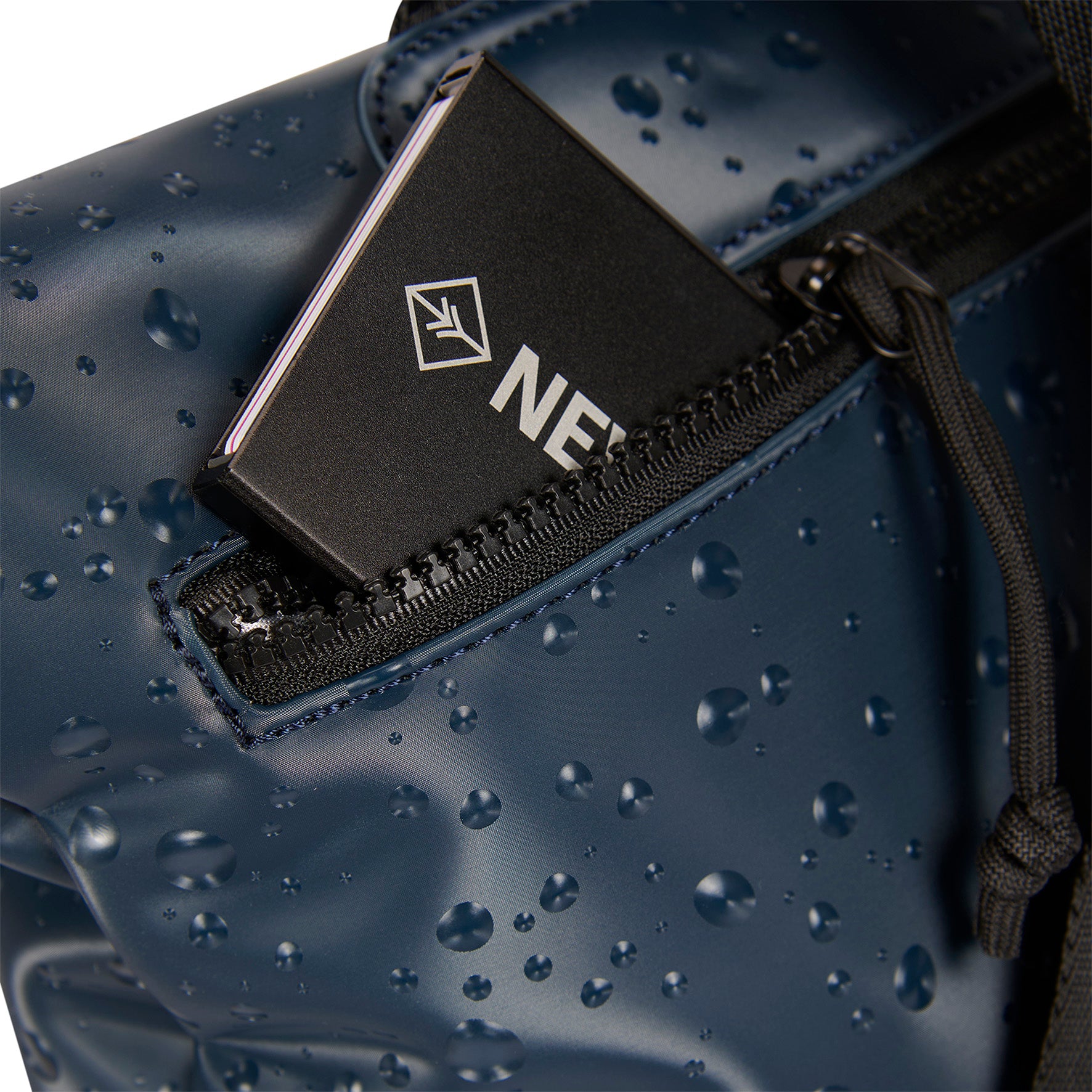 Water-repellent backpack 'Droplets' 9L navy