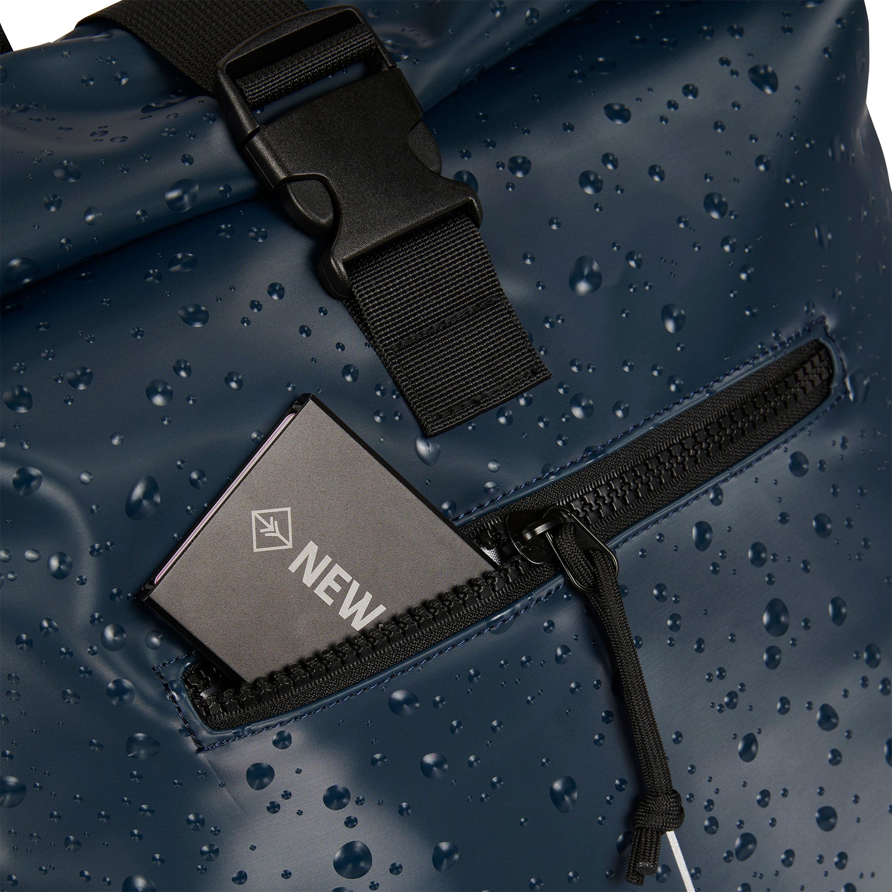 Water repellent backpack 'Droplets' 16L navy