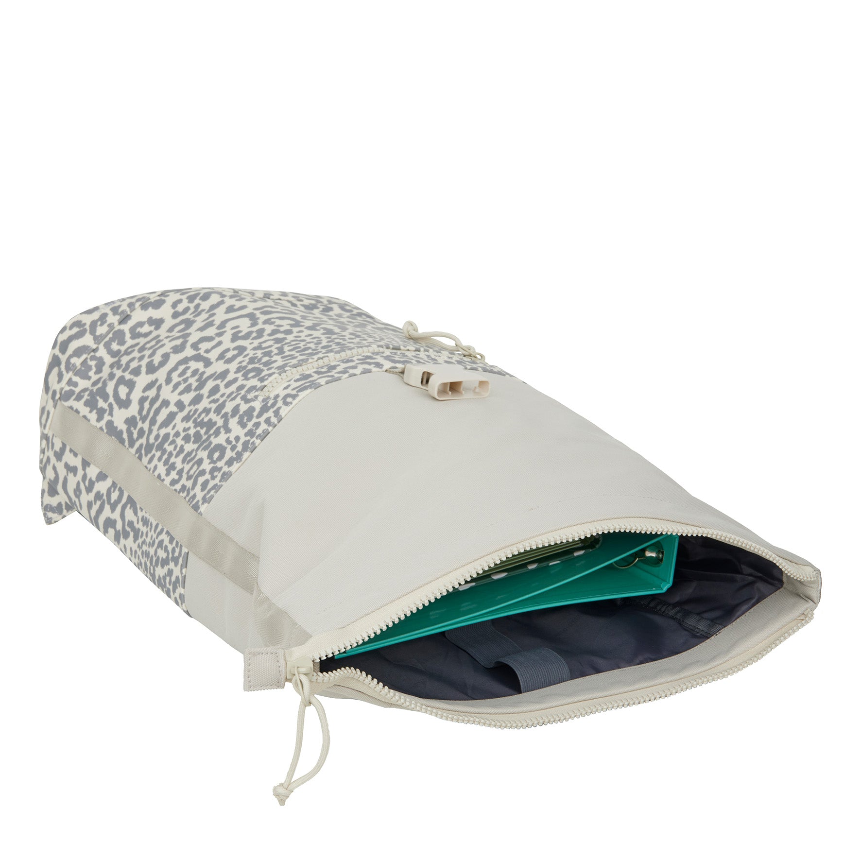 Urban Leopard - Water repellent rolltop backpack 'New York' 21L beige