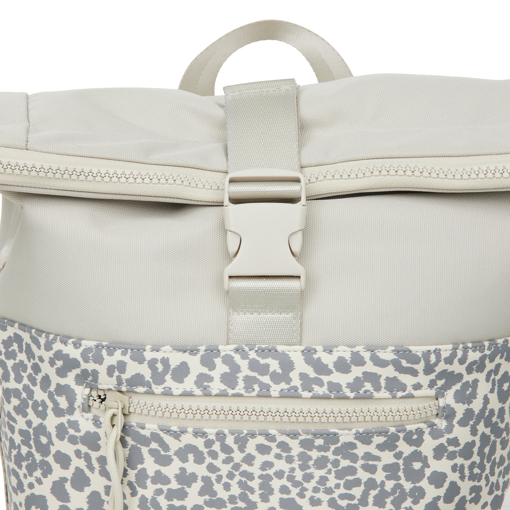 Urban Leopard - Water repellent rolltop backpack 'New York' 21L beige