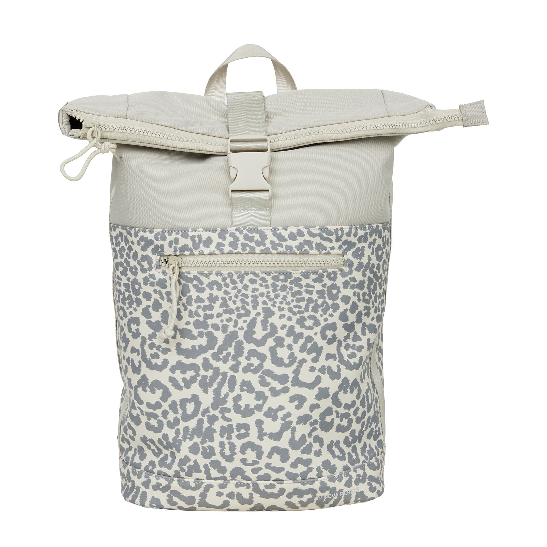 Urban Leopard - Water repellent rolltop backpack 'New York' 21L beige