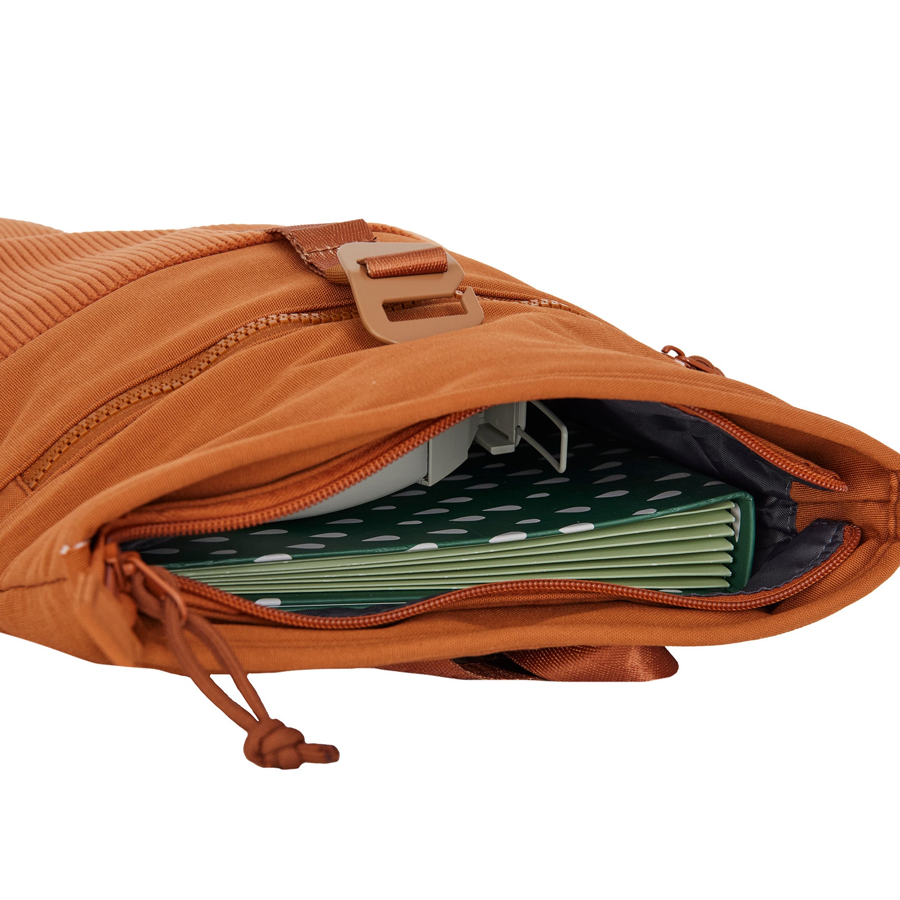 Ribbi - Rolrugzakje 'Los Angeles' mini coffee brown 7L