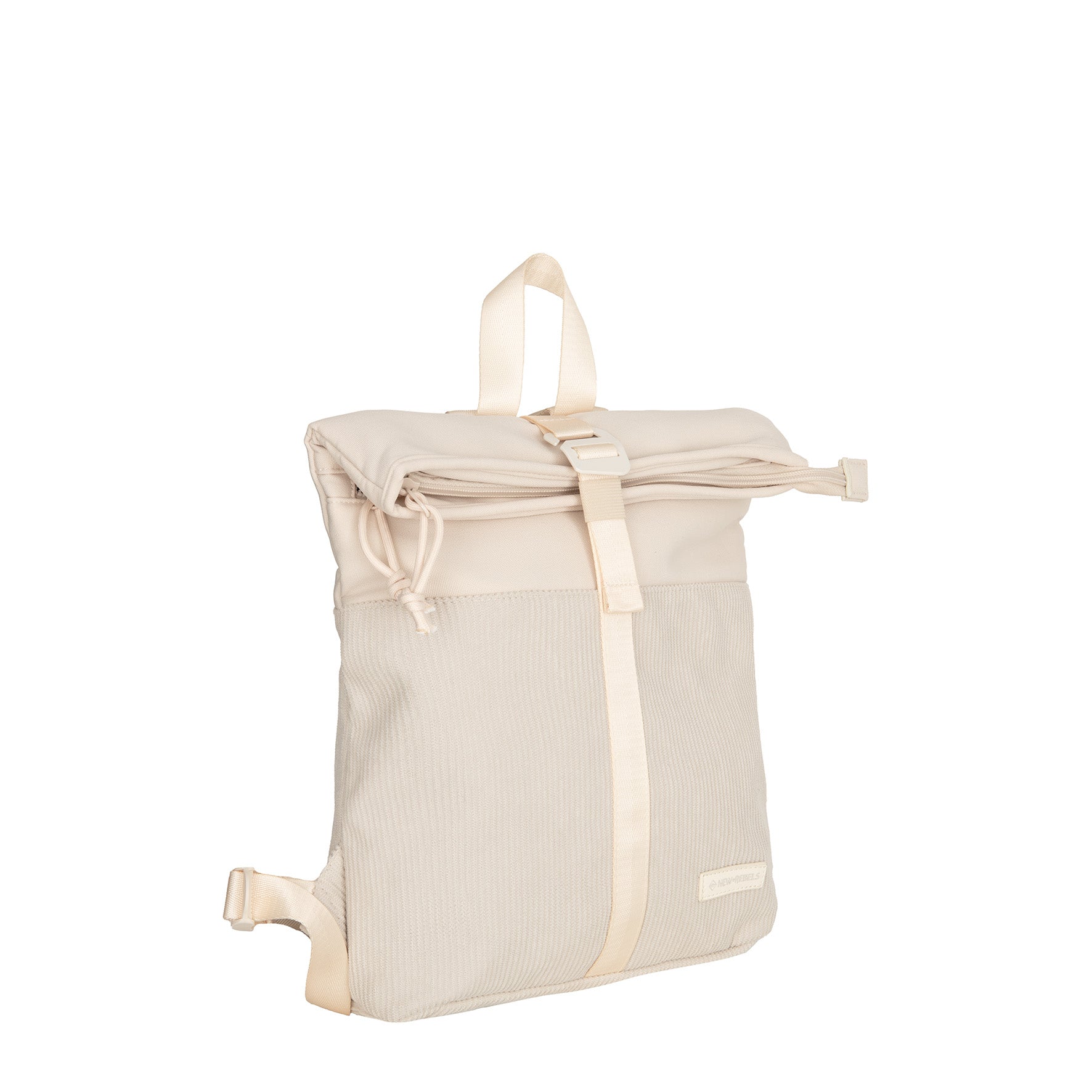 Ribbi - Rolltop backpack 'Los Angeles' mini beige 7L