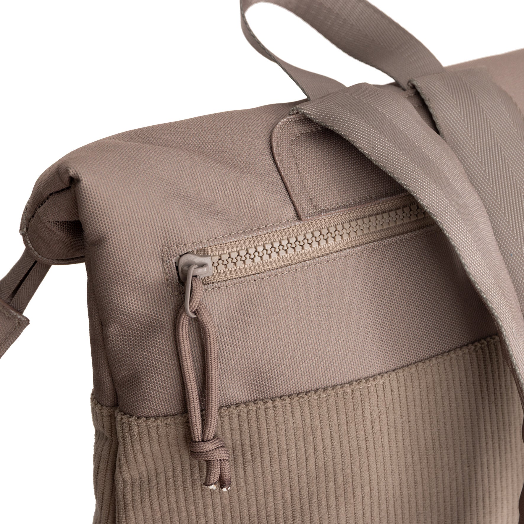 Ribbi - Rolrugzakje 'Los Angeles' mini taupe 7L