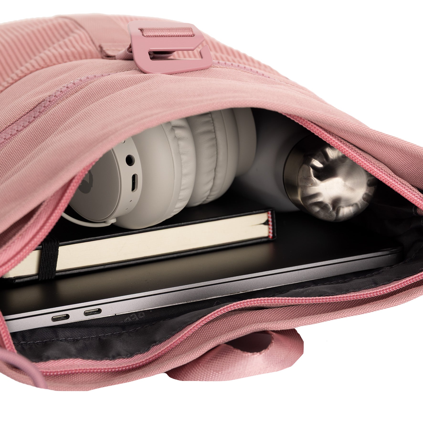 Ribbi - Rolltop backpack 'Los Angeles' mini old pink 7L